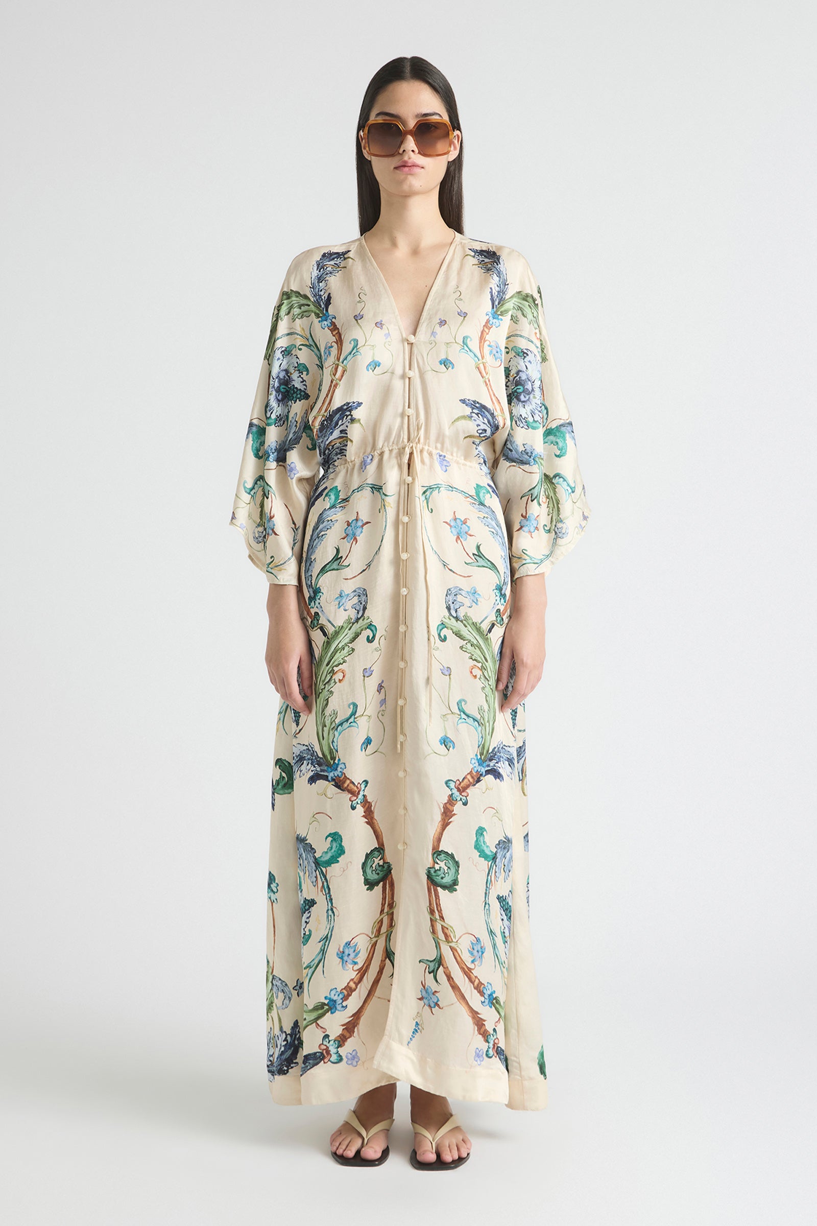 LE BON BON DRAWSTRING WAIST KAFTAN