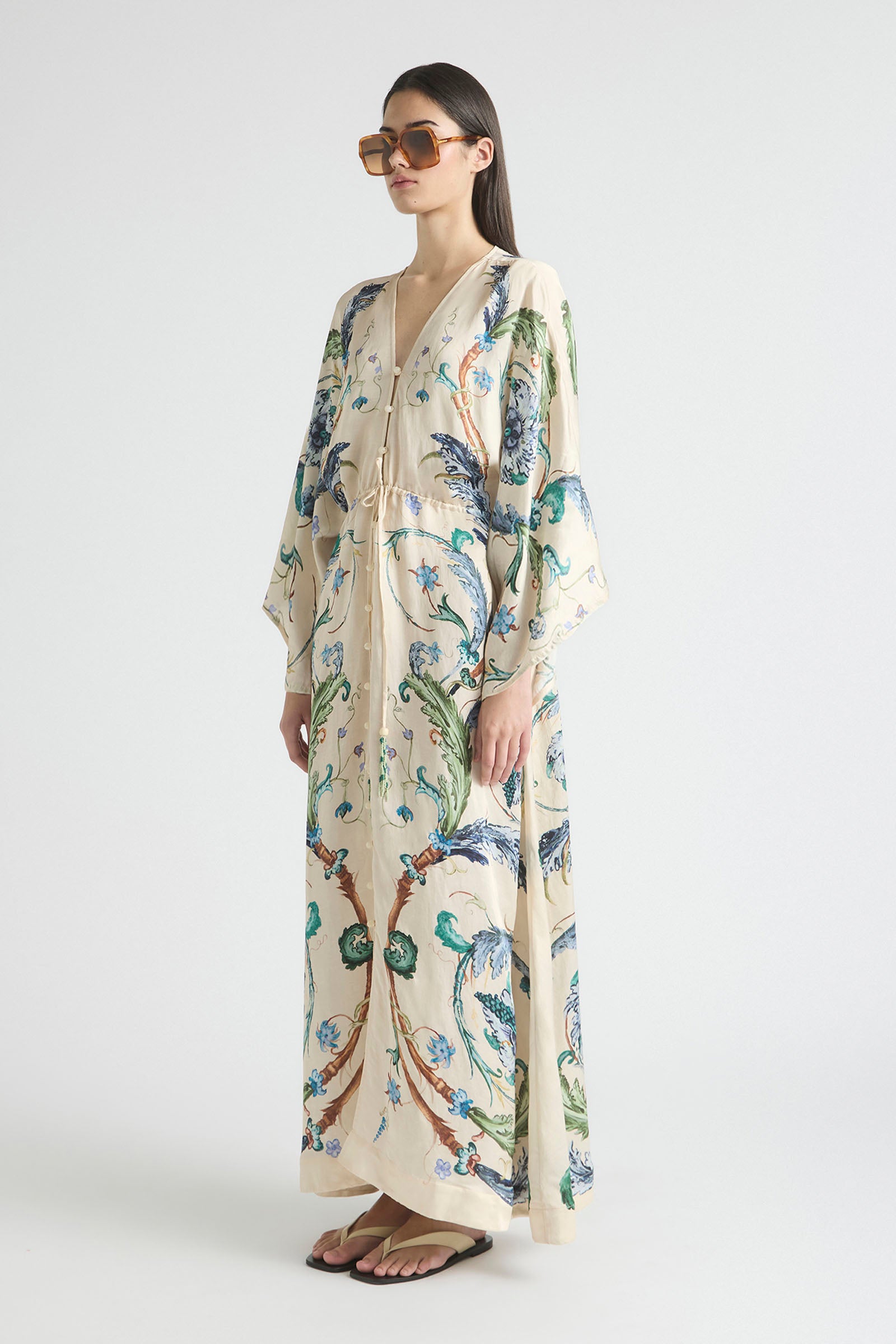 LE BON BON DRAWSTRING WAIST KAFTAN