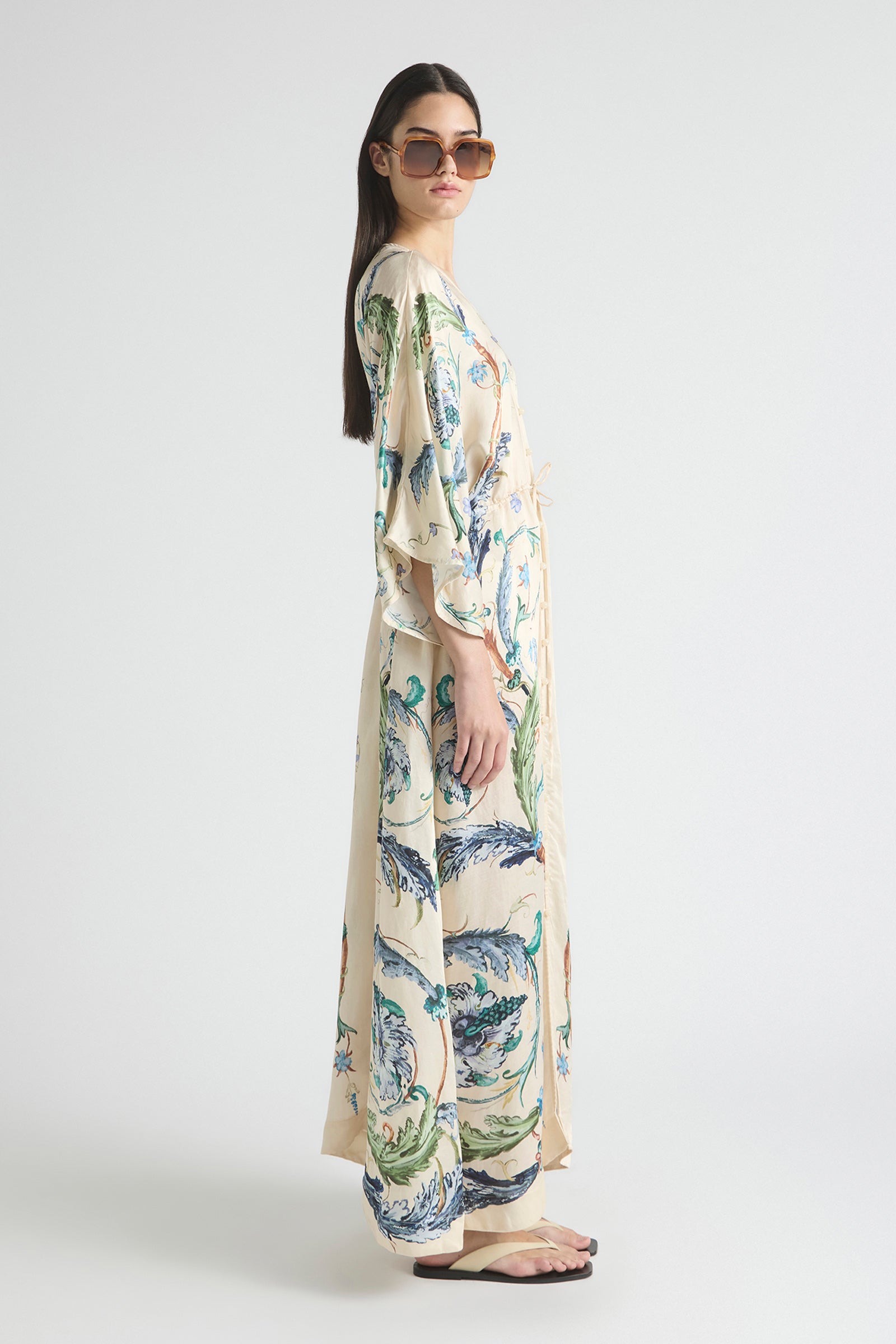 LE BON BON DRAWSTRING WAIST KAFTAN