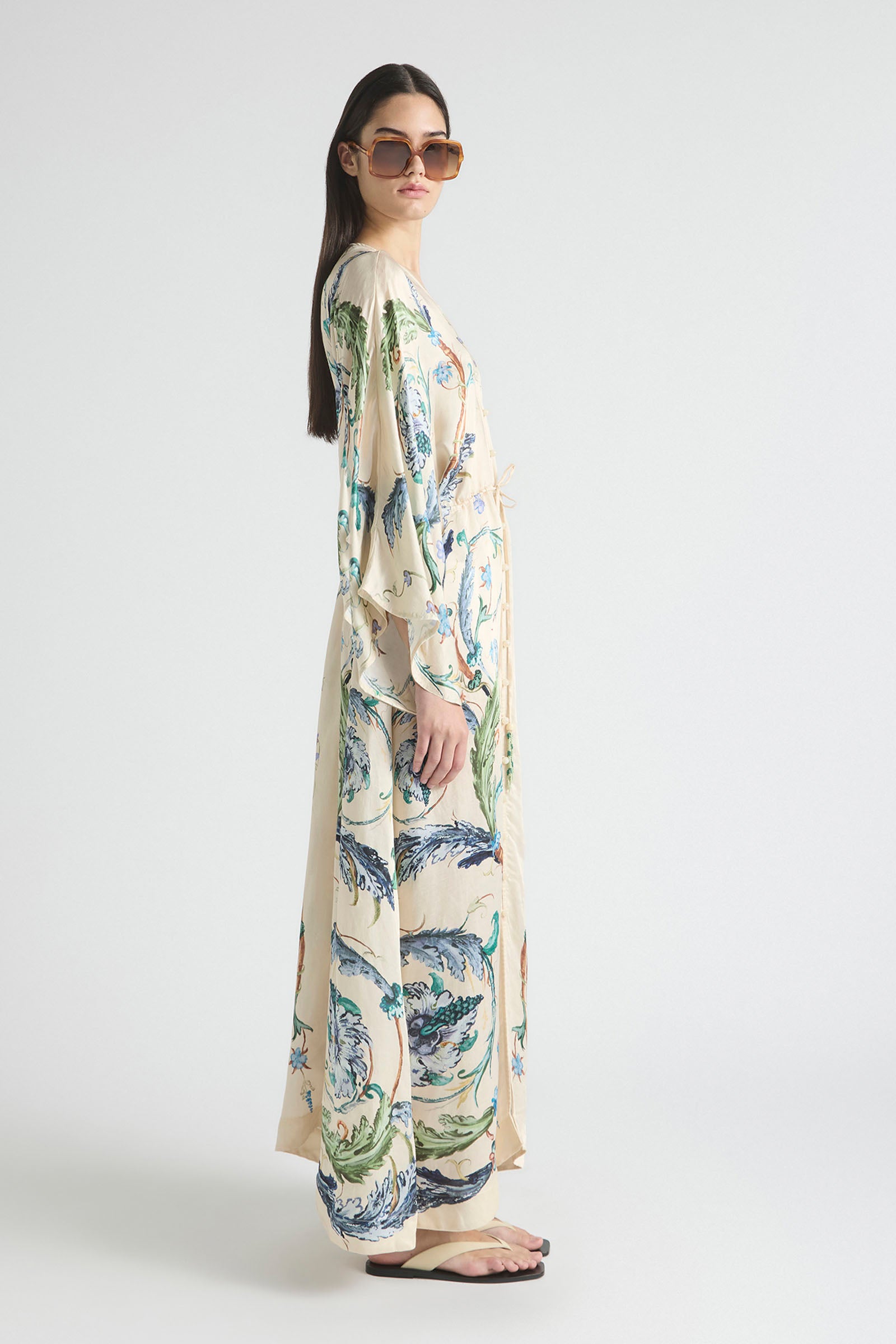 LE BON BON DRAWSTRING WAIST KAFTAN