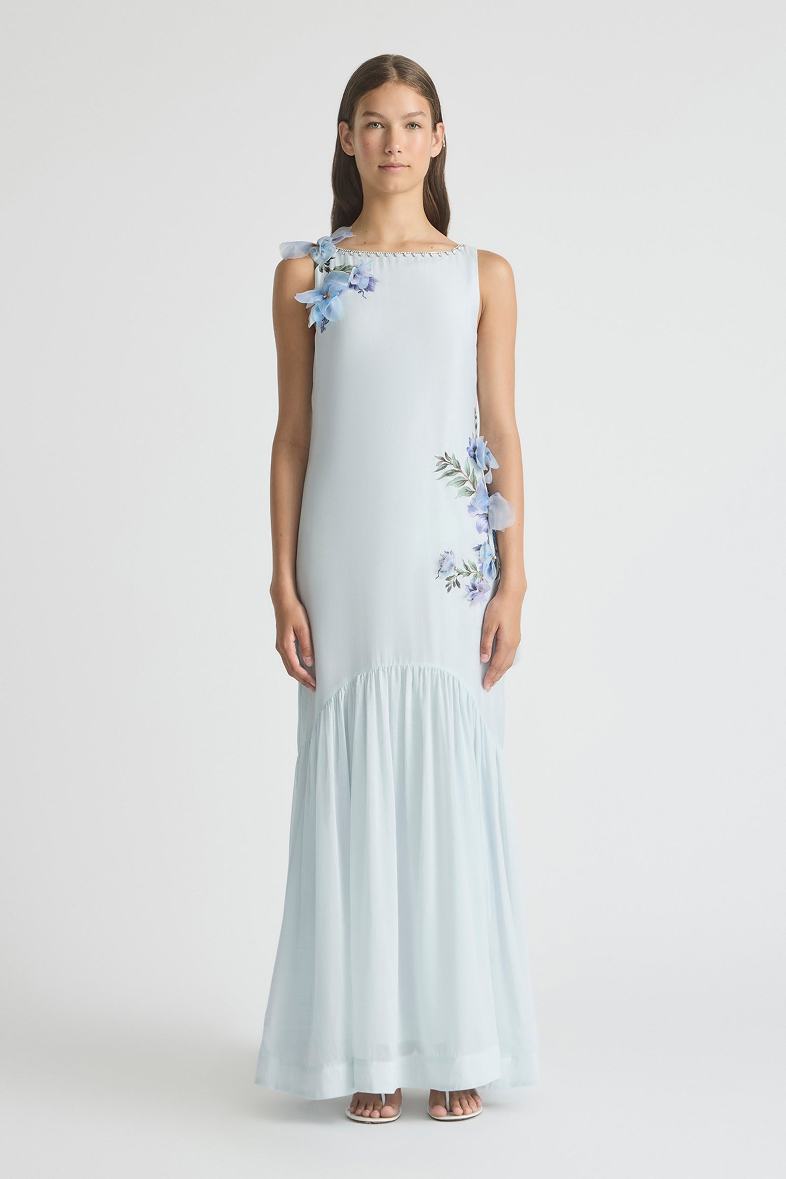 BISOUS OPEN BACK BOAT NECK DRESS