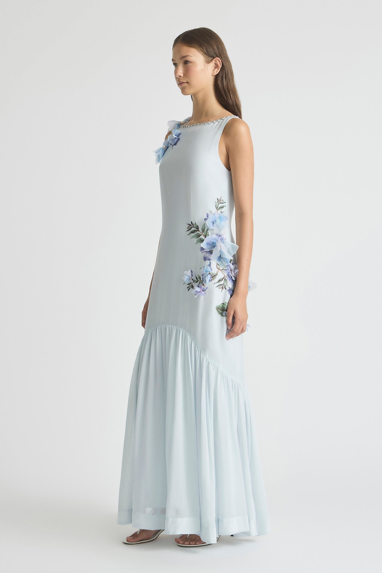 BISOUS OPEN BACK BOAT NECK DRESS