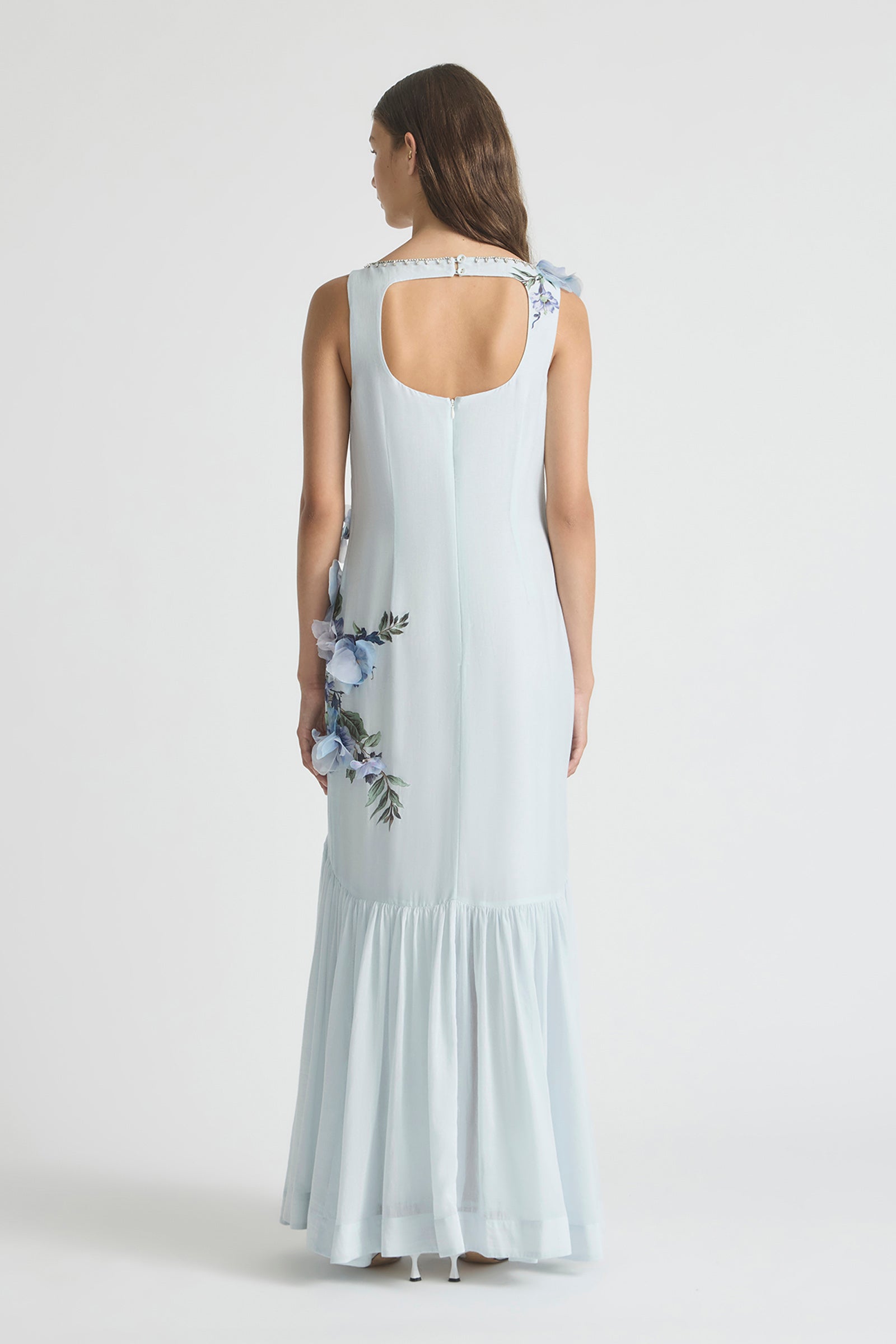 BISOUS OPEN BACK BOAT NECK DRESS