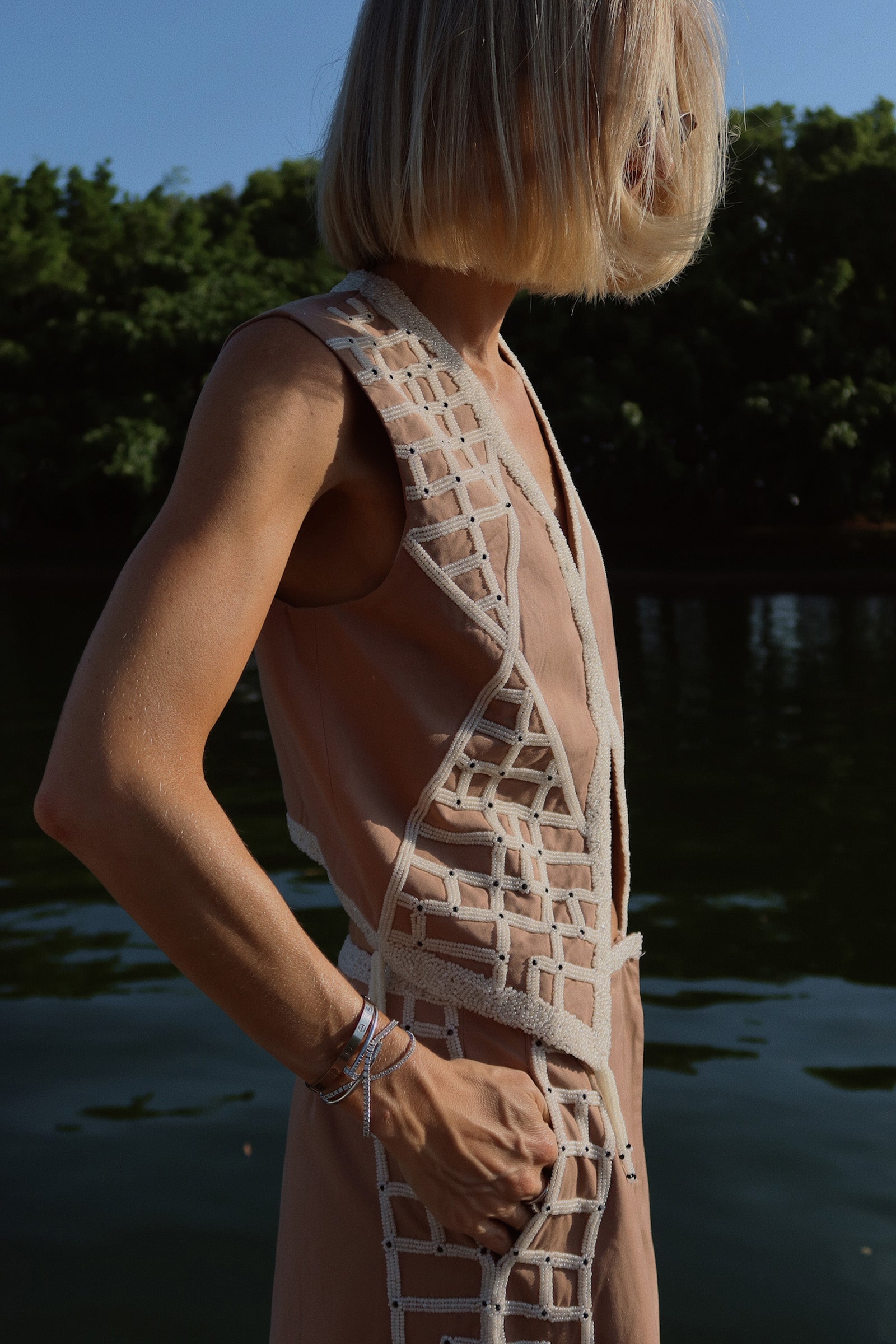 CHILLS BEAD DETAIL VEST