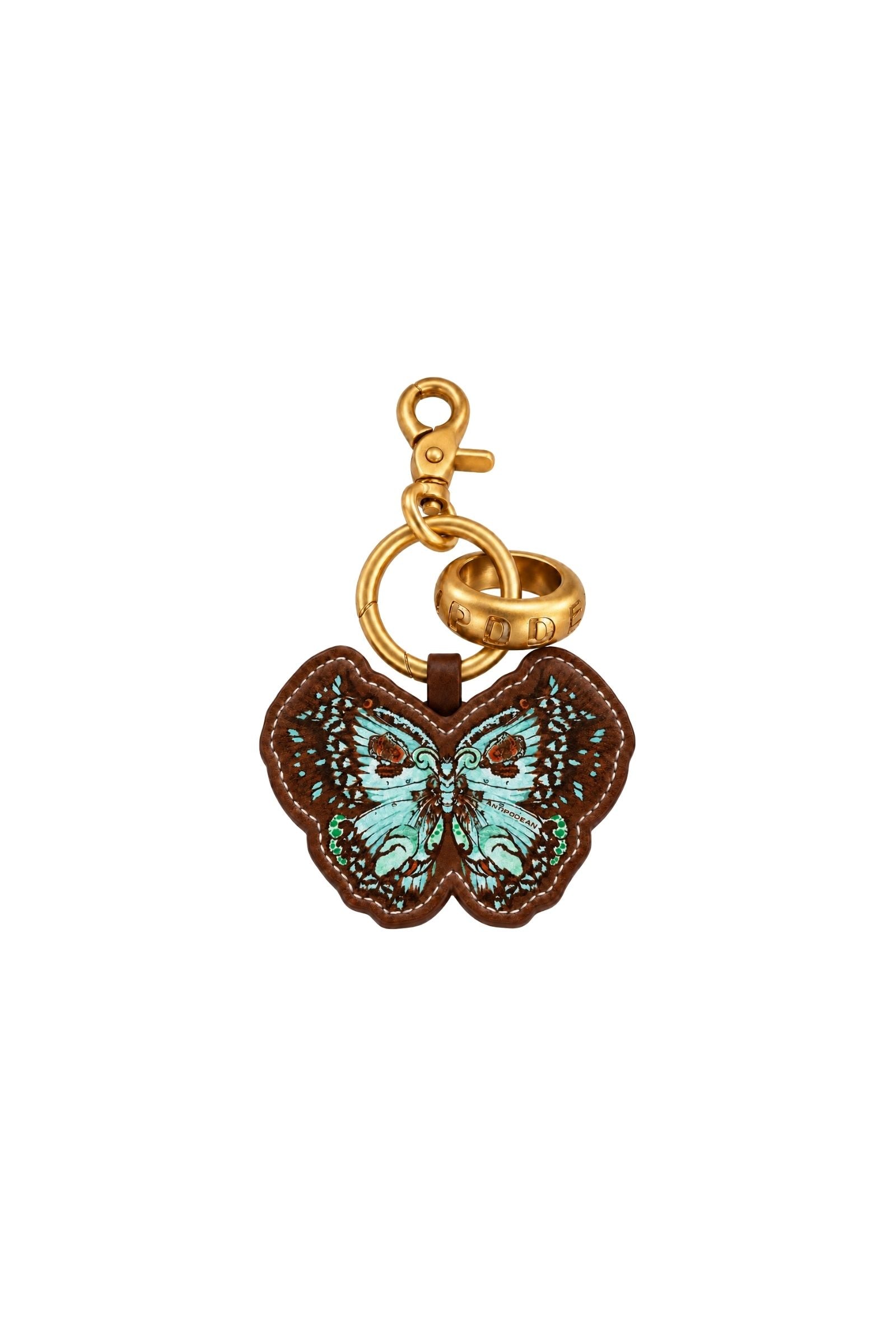 BUTTERFLY EFFECT LEATHER KEYRING