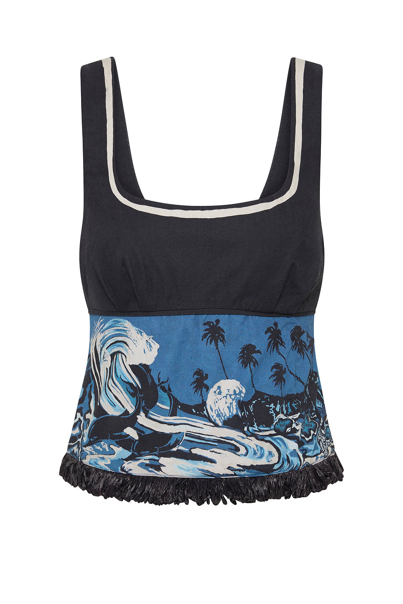 WAVEPOOL HOOK AND EYE BODICE TOP