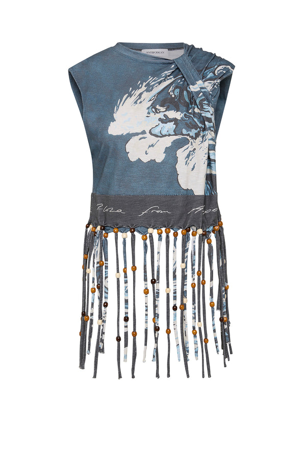 WAVEPOOL BEADED FRINGE TOP