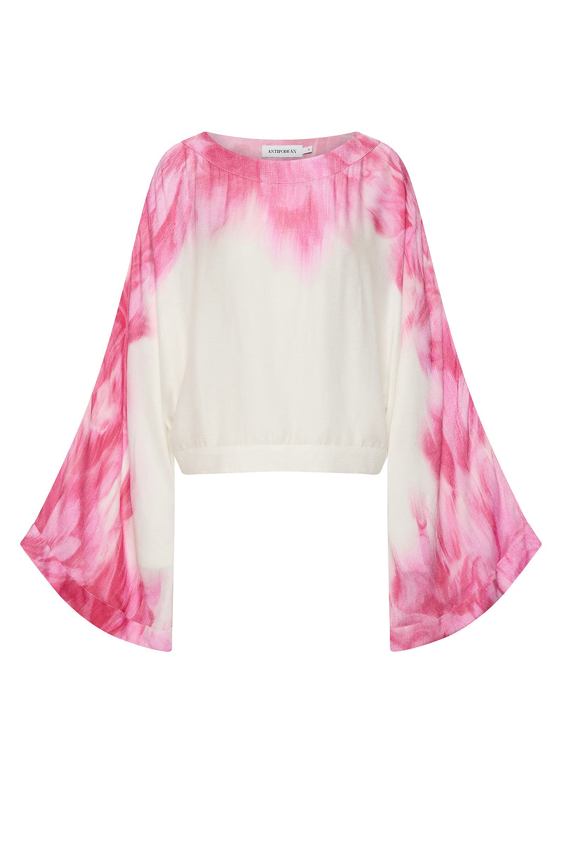 GLASSHOUSE LONG SLEEVE CROP BLOUSE