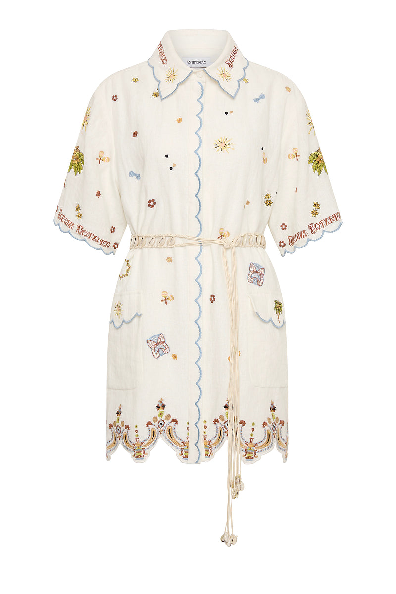 BOMBORA SHORT SLEEVE SHIRT DRESS