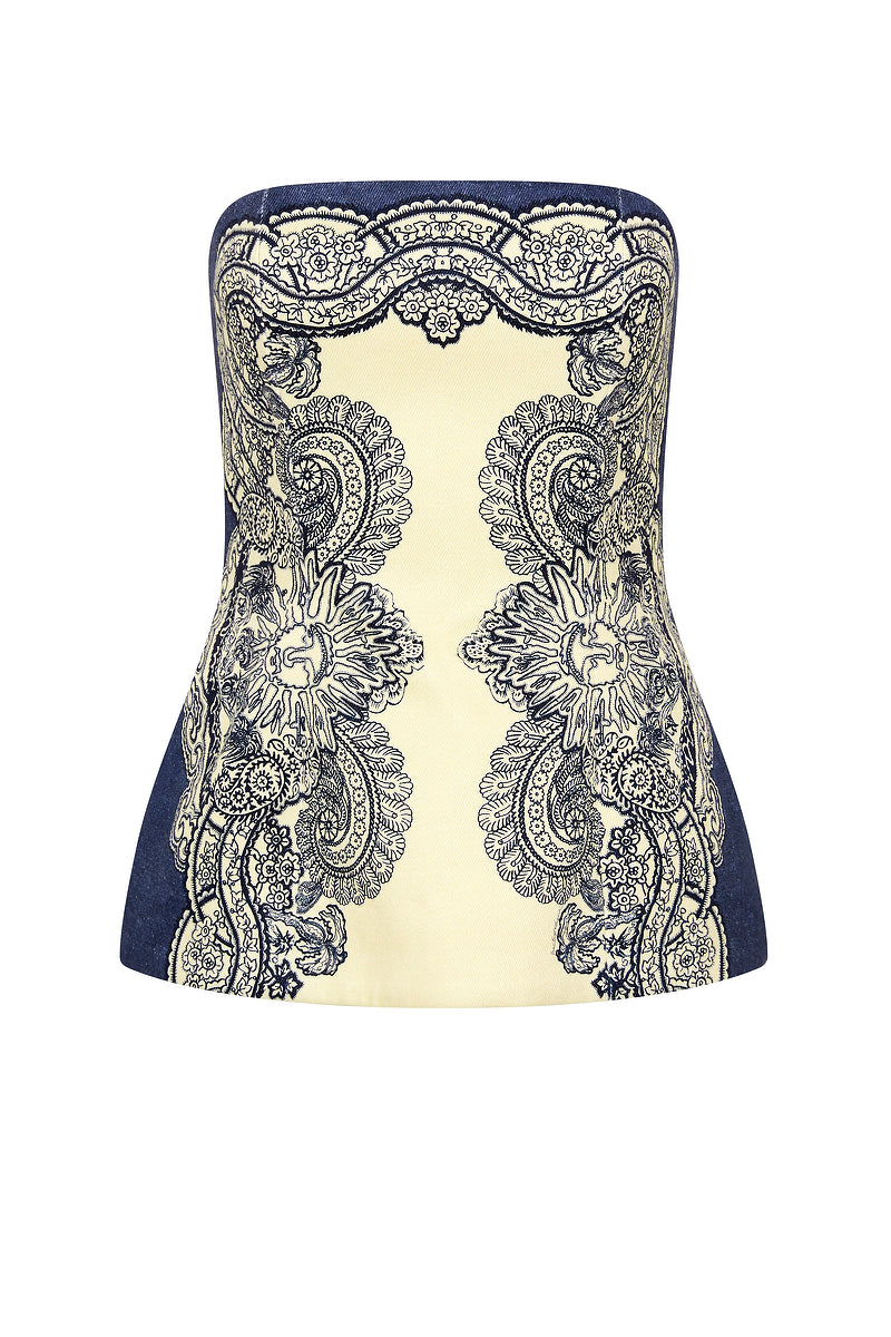 ISLANDS SCULPTURAL BANDEAU TOP