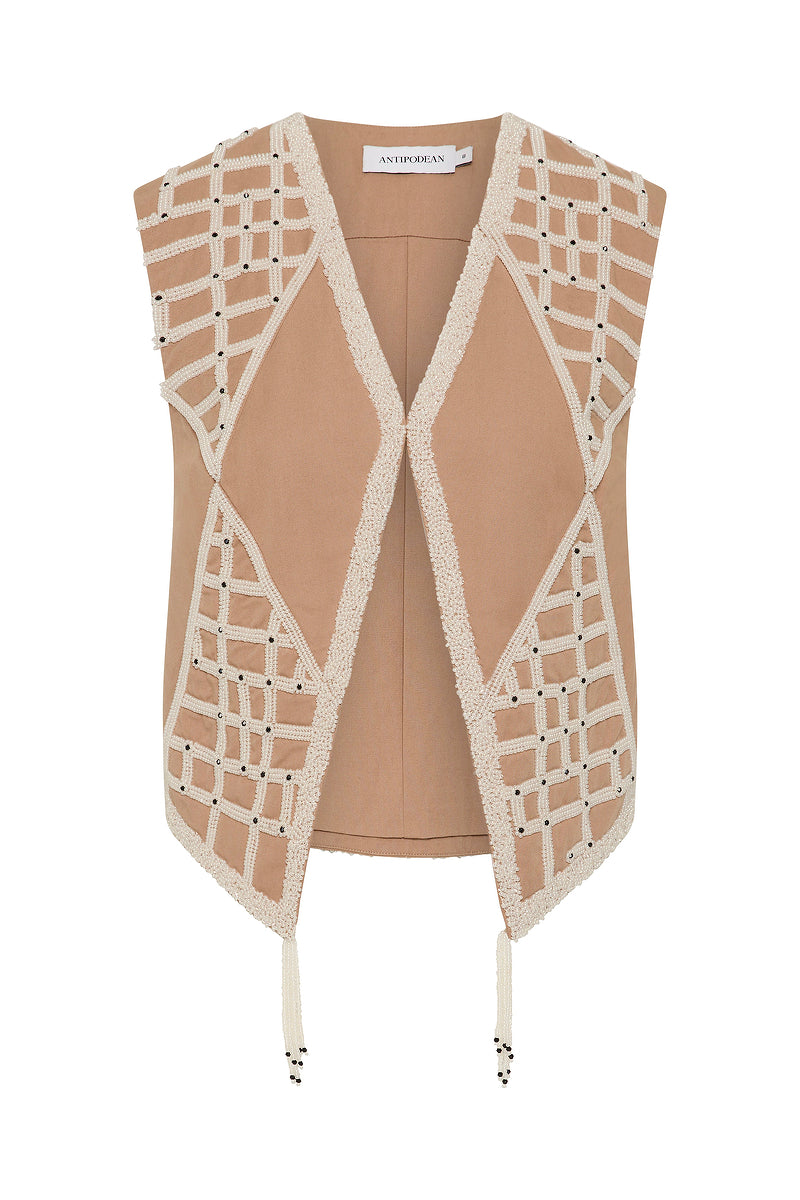 CHILLS BEAD DETAIL VEST