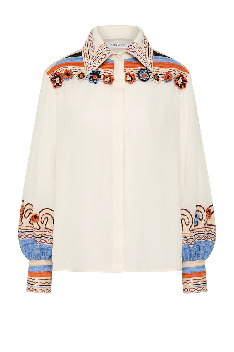 RISE YOKE BLOUSE