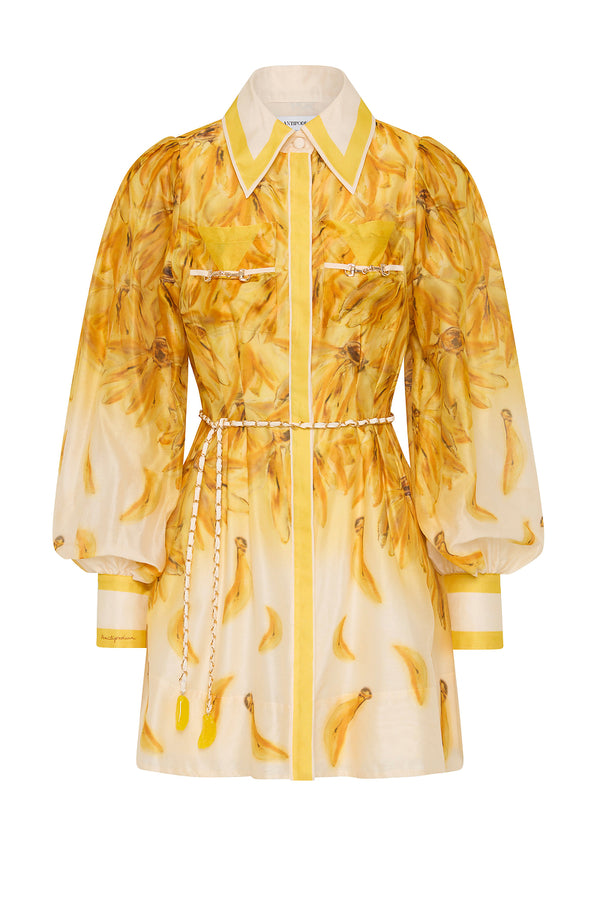 BATHERS BALLOON SLEEVE MINI DRESS