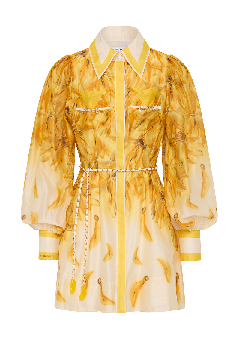 BATHERS BALLOON SLEEVE MINI DRESS