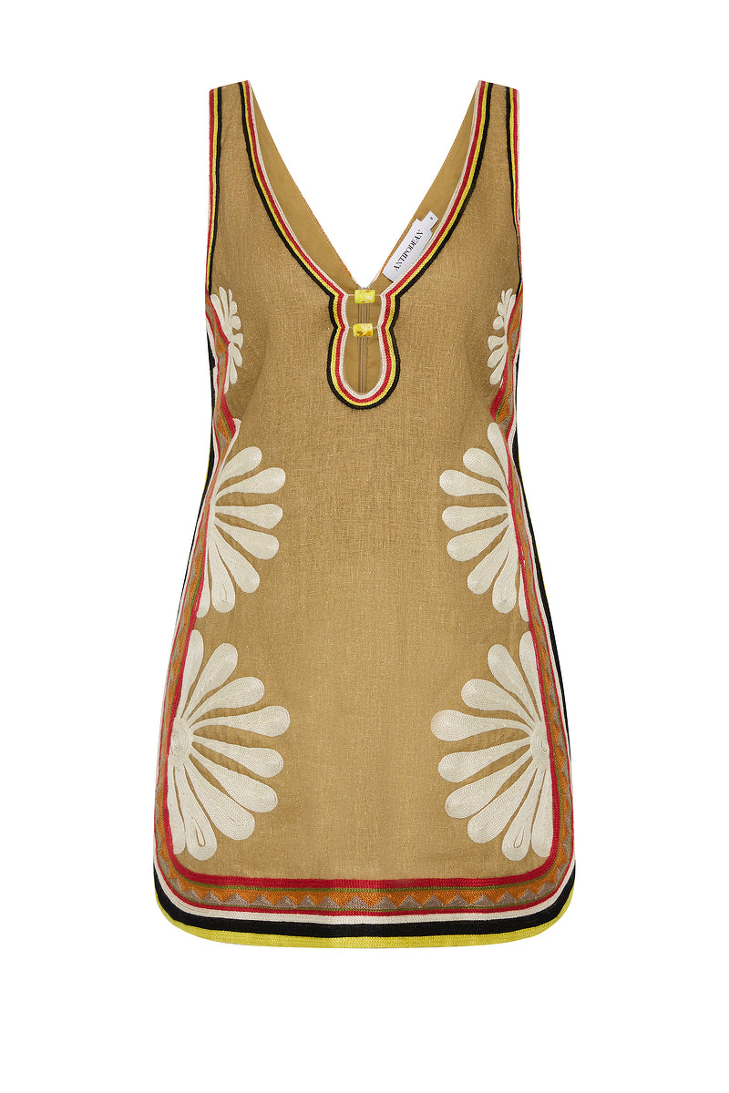 MELODY V-NECK MINI DRESS