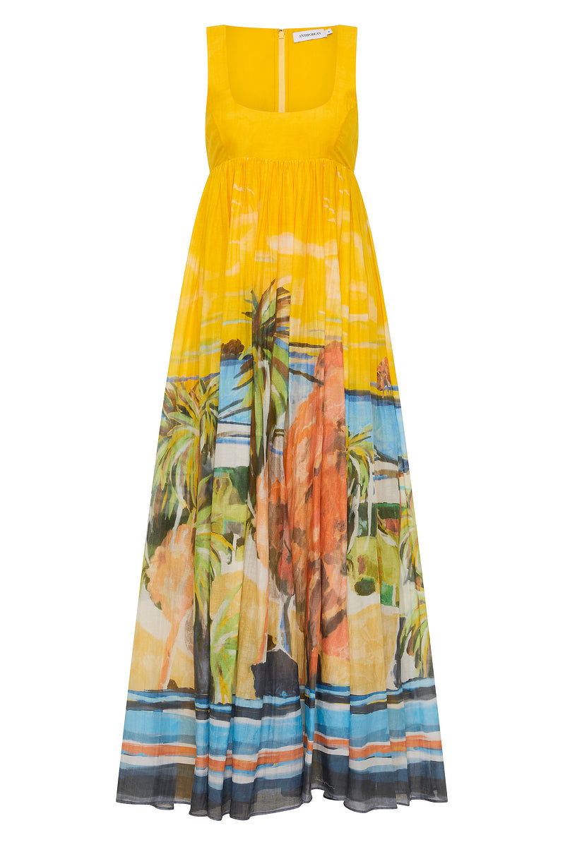 JETT BODICE FLARE MAXI DRESS