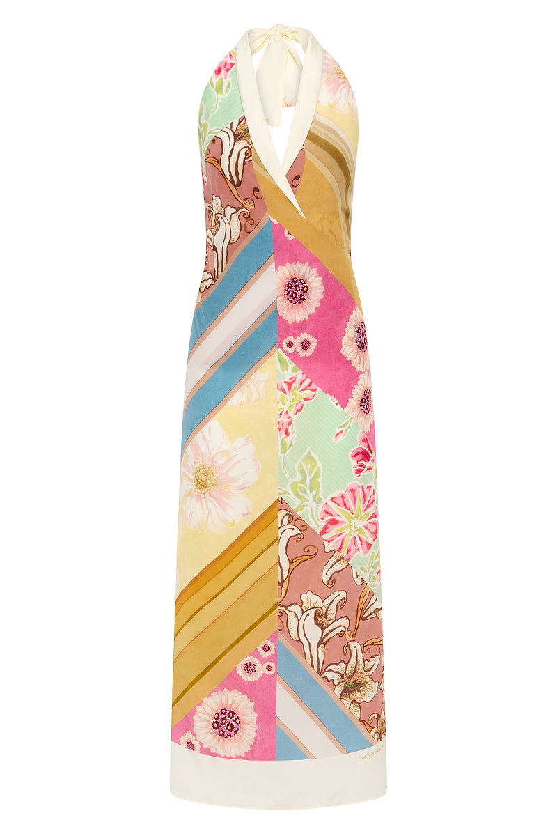 LOVERS LANE HALTER TIE GOWN