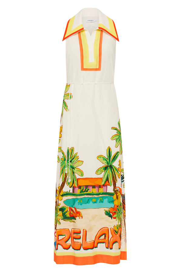 OOHLALA COLLARED HALTER DRESS