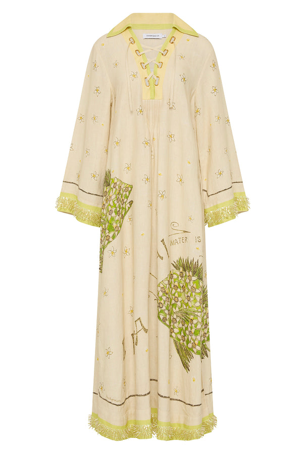 BRIGHTSIDE LACE UP KAFTAN