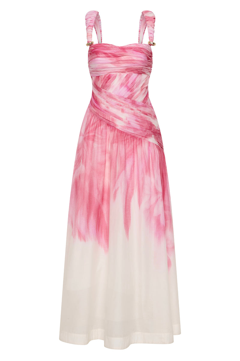 GLASSHOUSE RUCHED STRAP GOWN