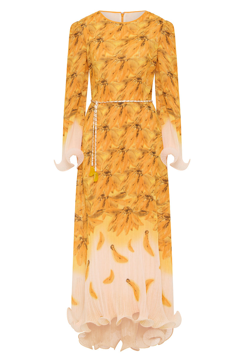 BATHERS FLUTED PLEAT MAXI DRESS