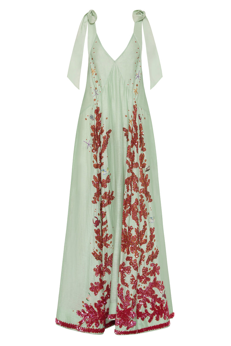 OCEANS APART DEEP-V GOWN