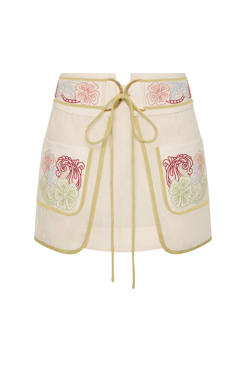 BAYSIDE PANELLED MINI SKIRT