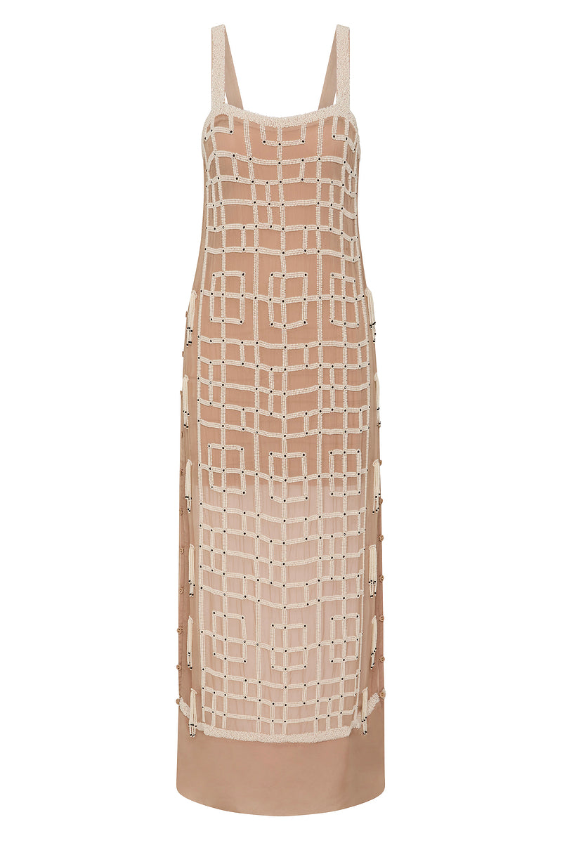 CHILLS BUTTON DETAIL SLIP DRESS