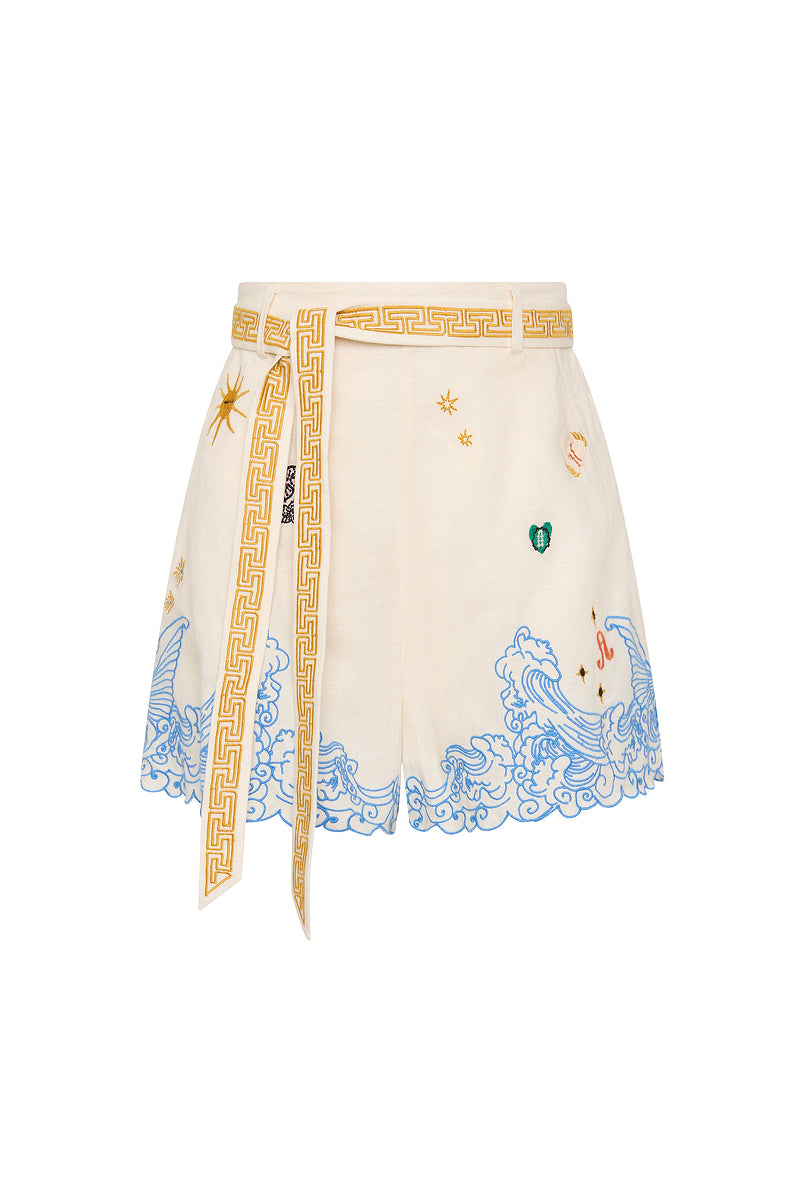 PIPELINE SCALLOP HEM SHORTS