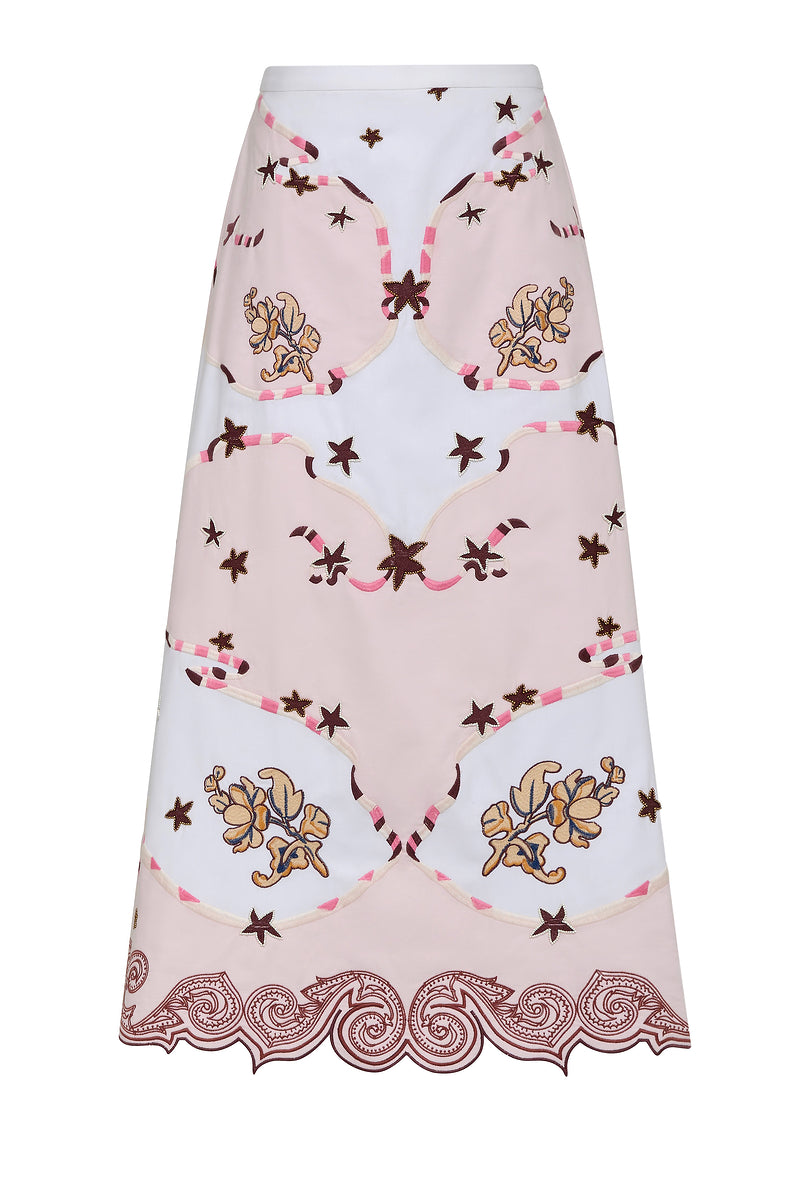 TAKE IT EASY FLARE MAXI SKIRT