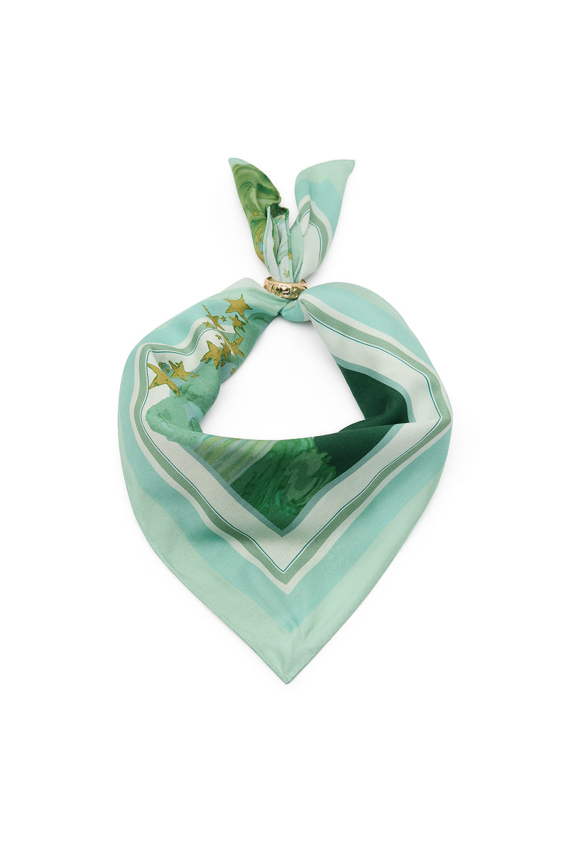 RUNAWAY NECK SCARF WITH BOLO TRIM