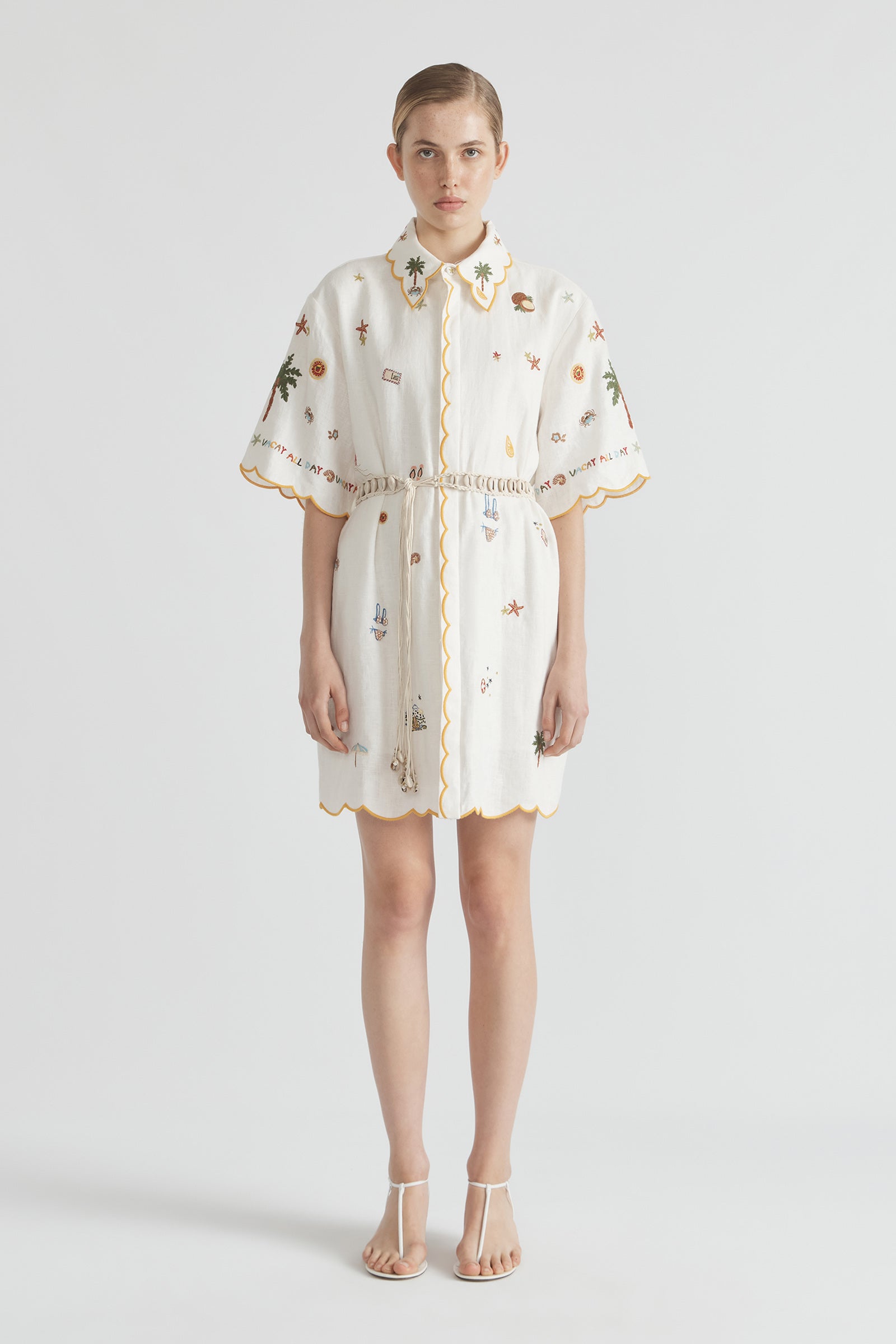 VACAY ALL DAY SHIRT DRESS WITH YOKE