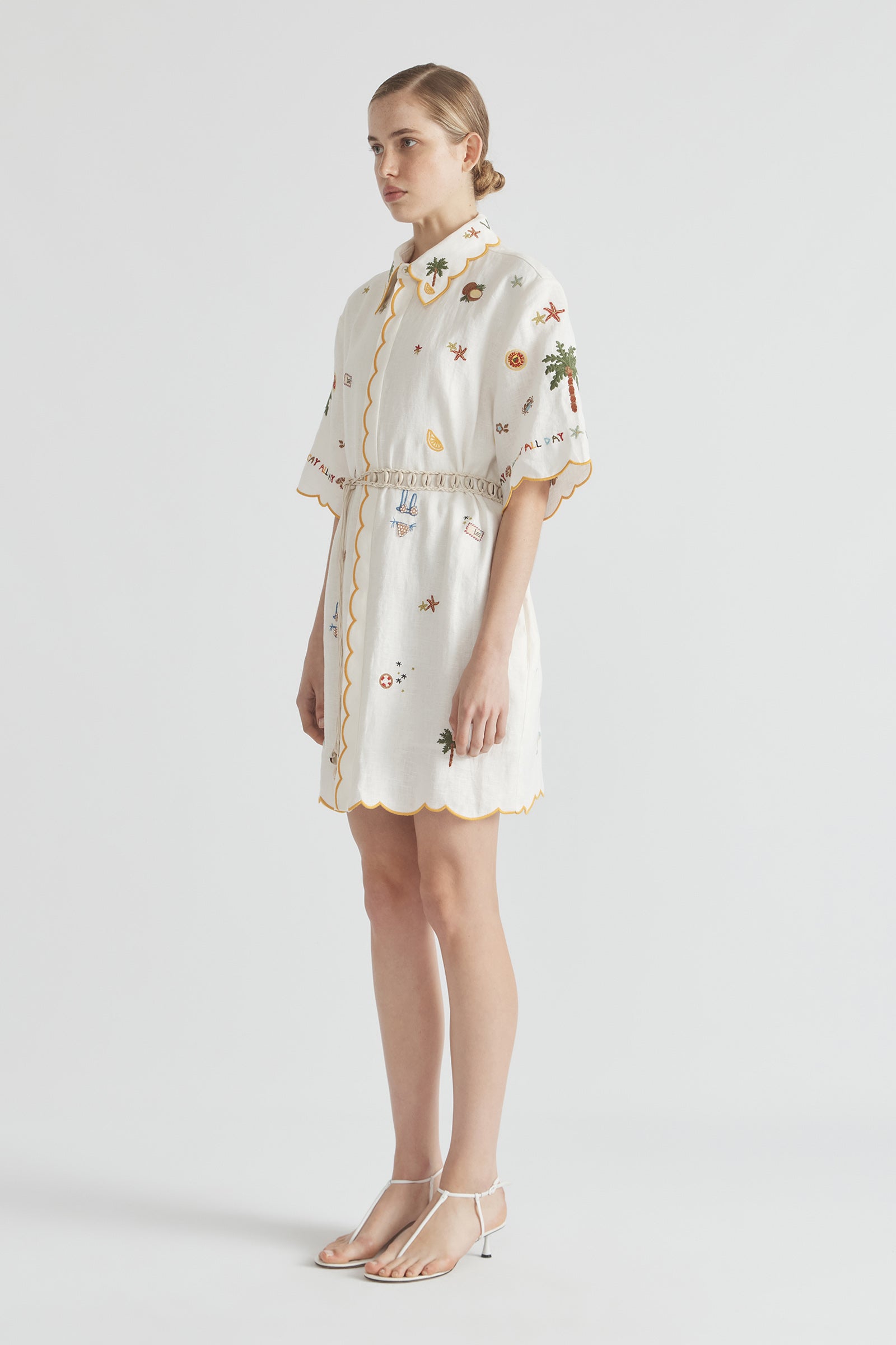 VACAY ALL DAY SHIRT DRESS WITH YOKE