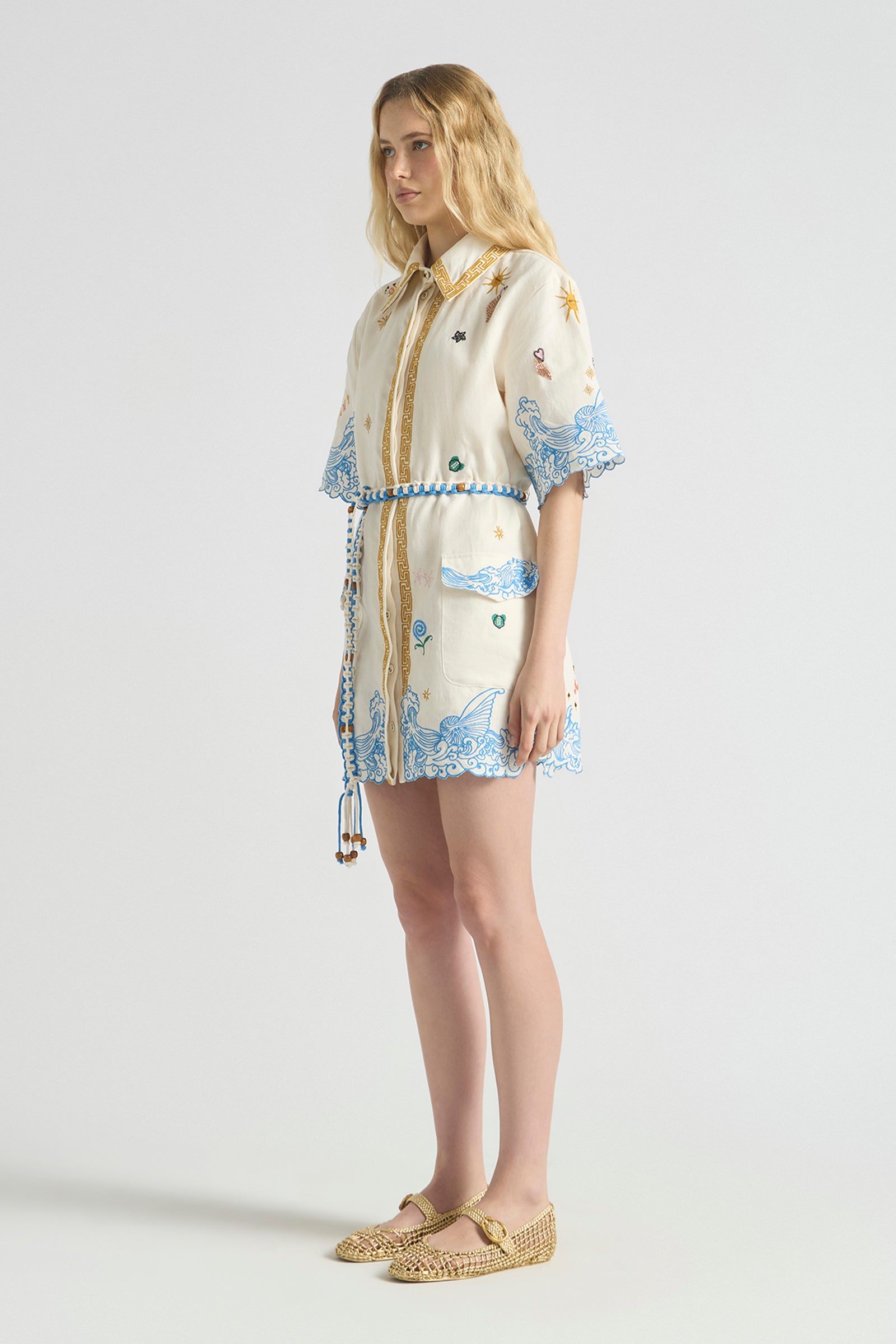 PIPELINE SHIRT DRESS WITH YOKE