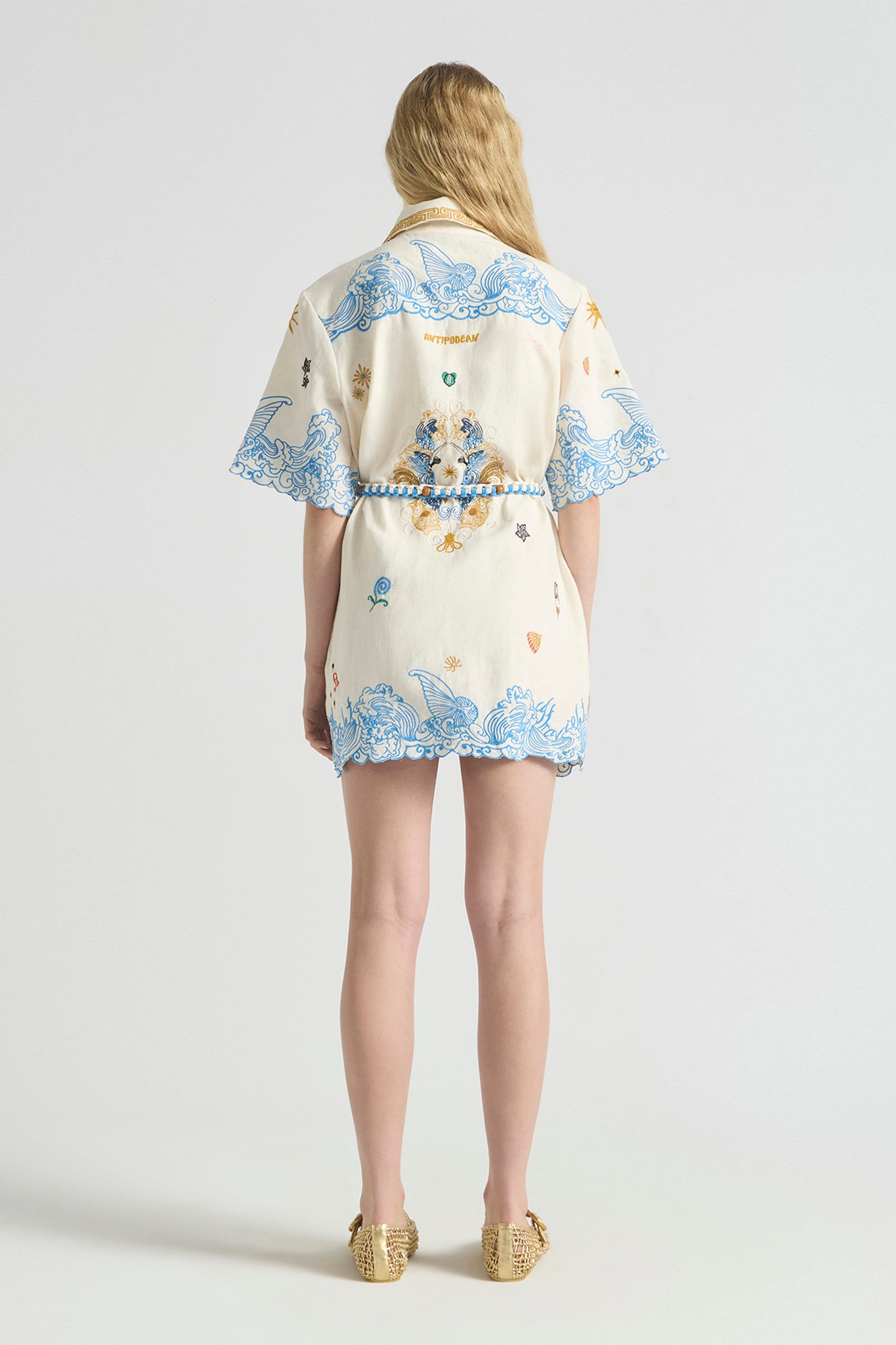 PIPELINE SHIRT DRESS WITH YOKE