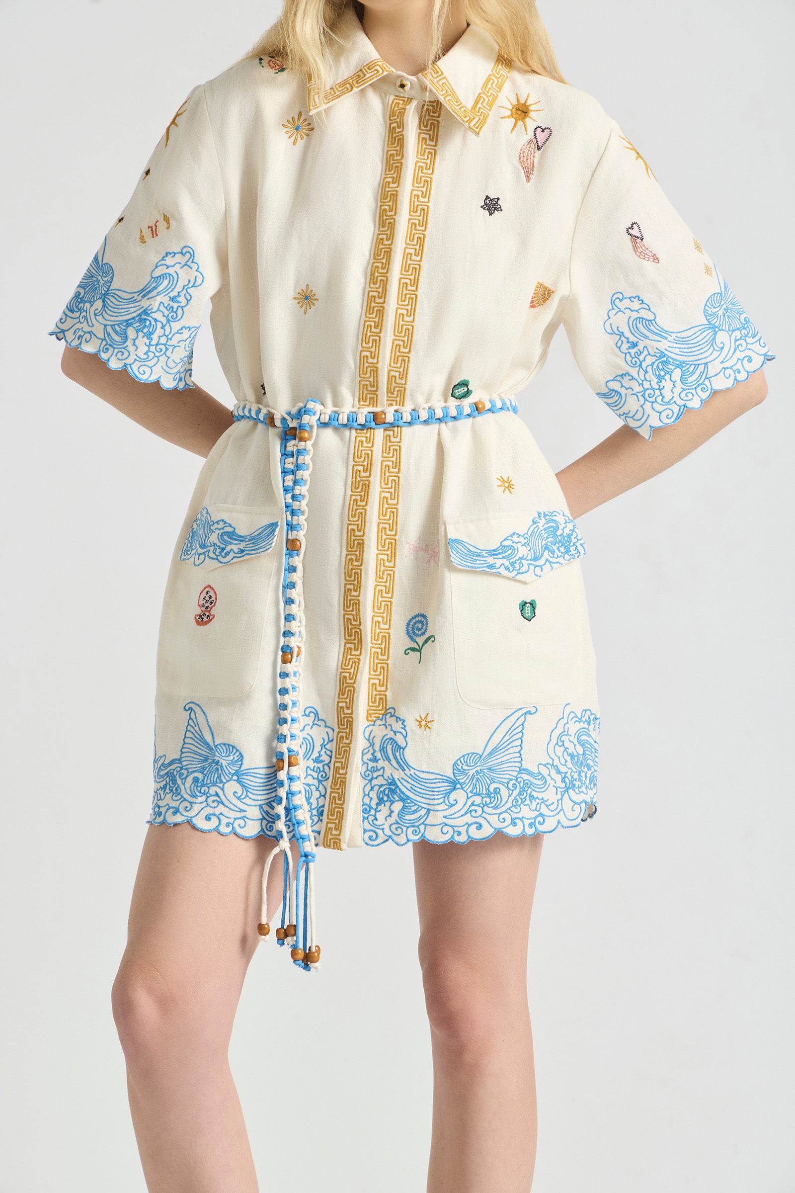 PIPELINE SHIRT DRESS WITH YOKE