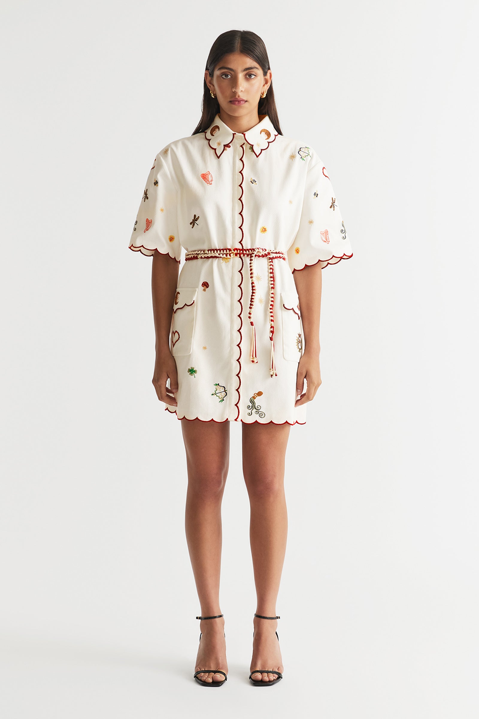 QUEEN OF HEARTS SHIRT DRESS