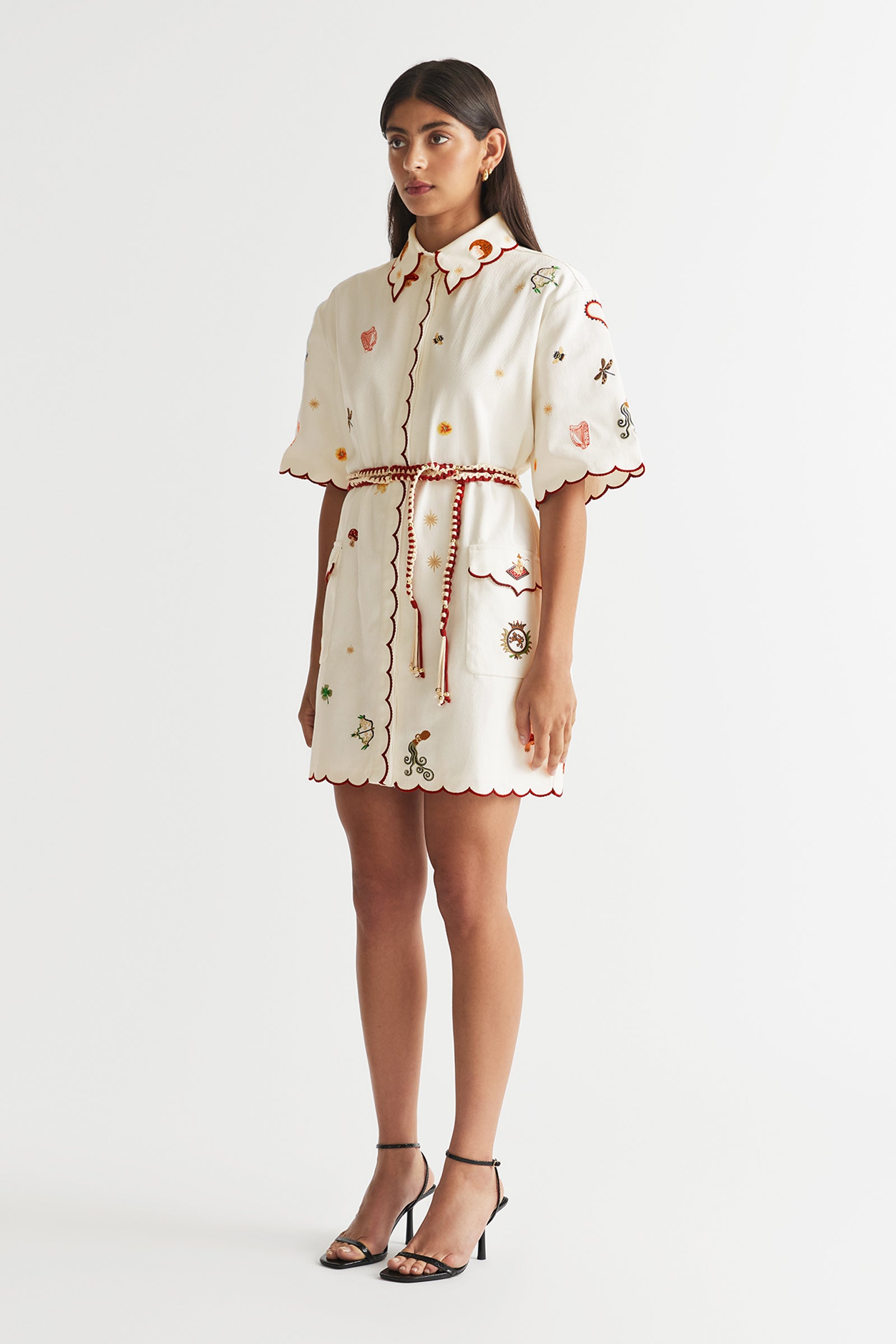 QUEEN OF HEARTS SHIRT DRESS