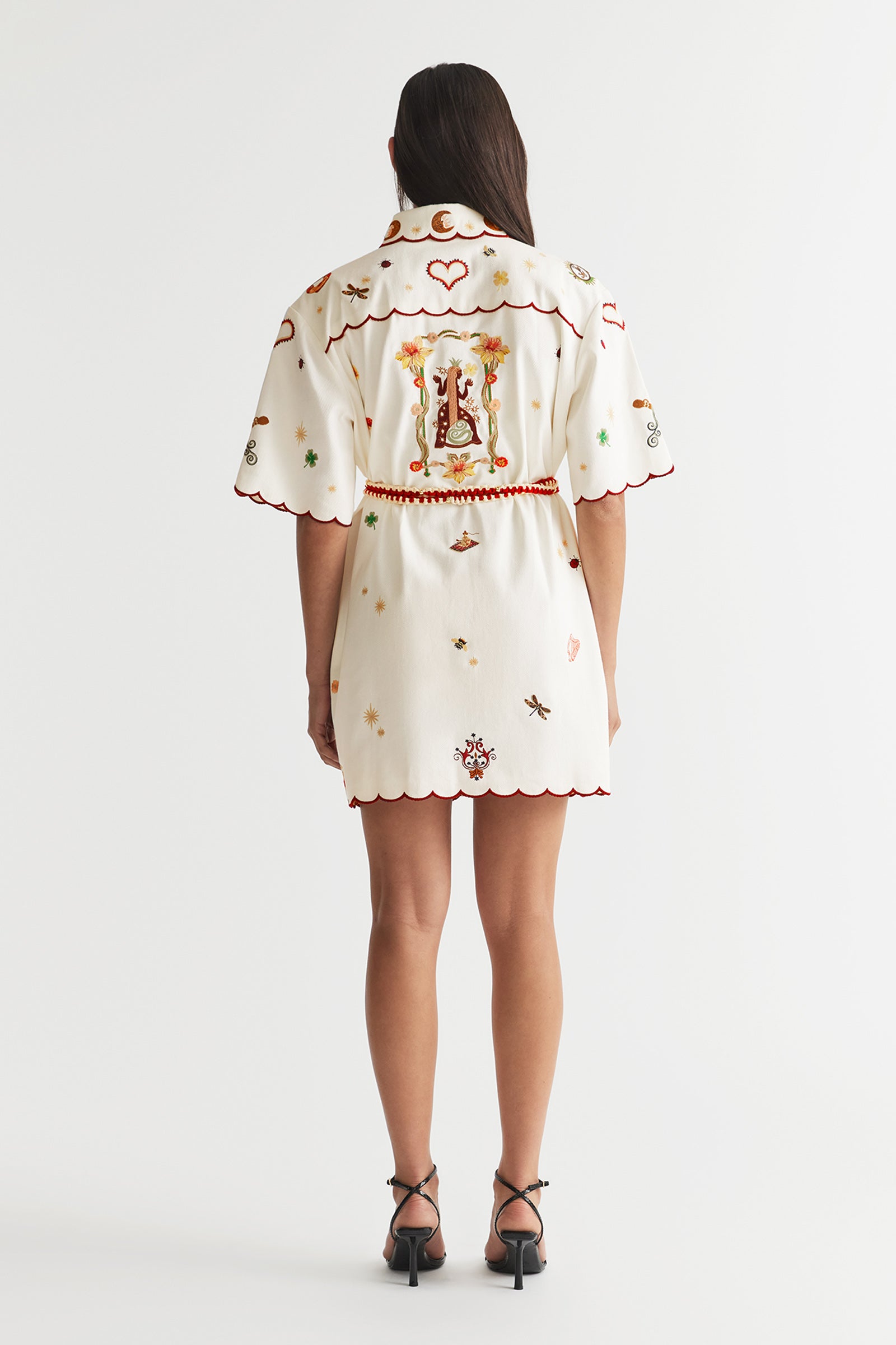 QUEEN OF HEARTS SHIRT DRESS