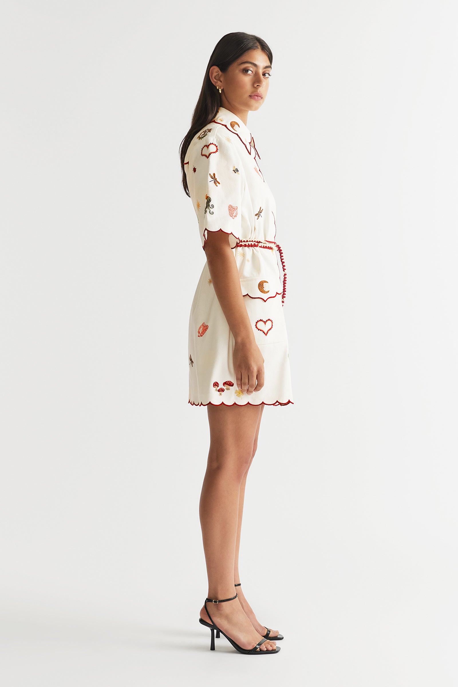 Queen Of Hearts Shirt Dress Antipodean