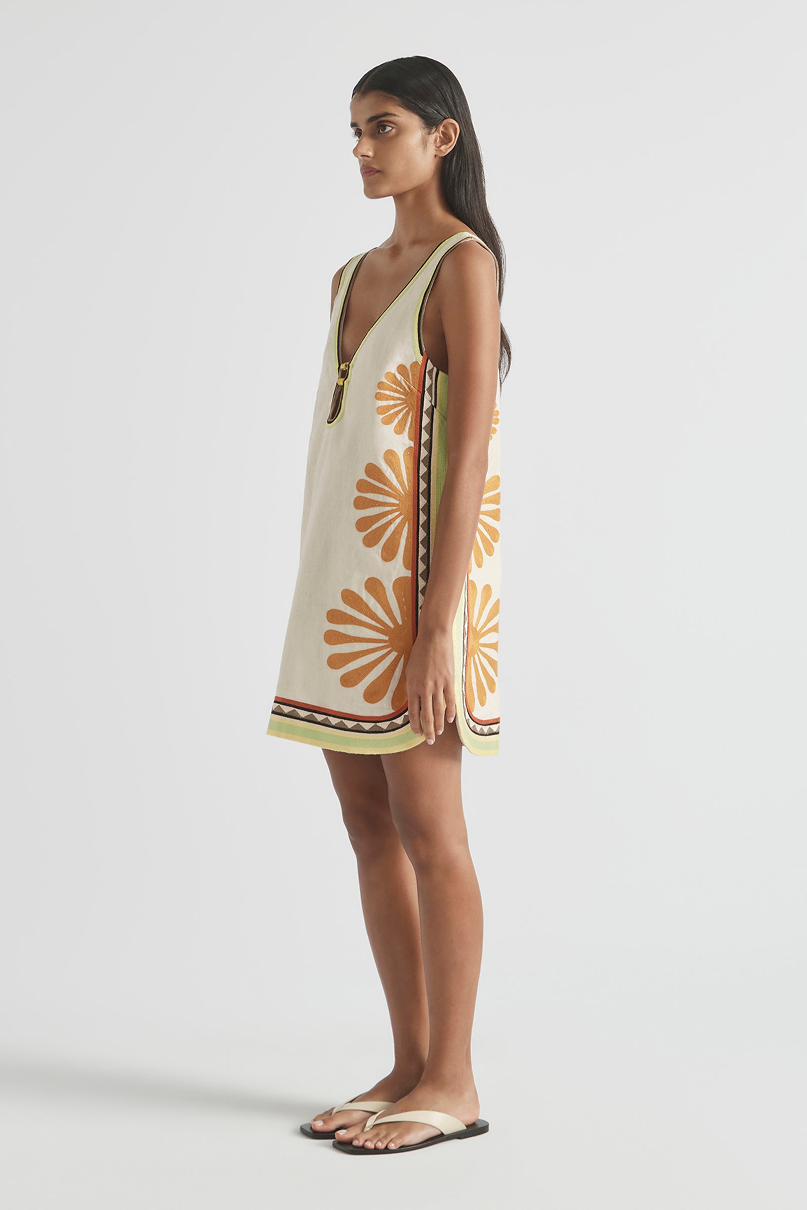 DÉJÀ VU V-NECK MINI DRESS