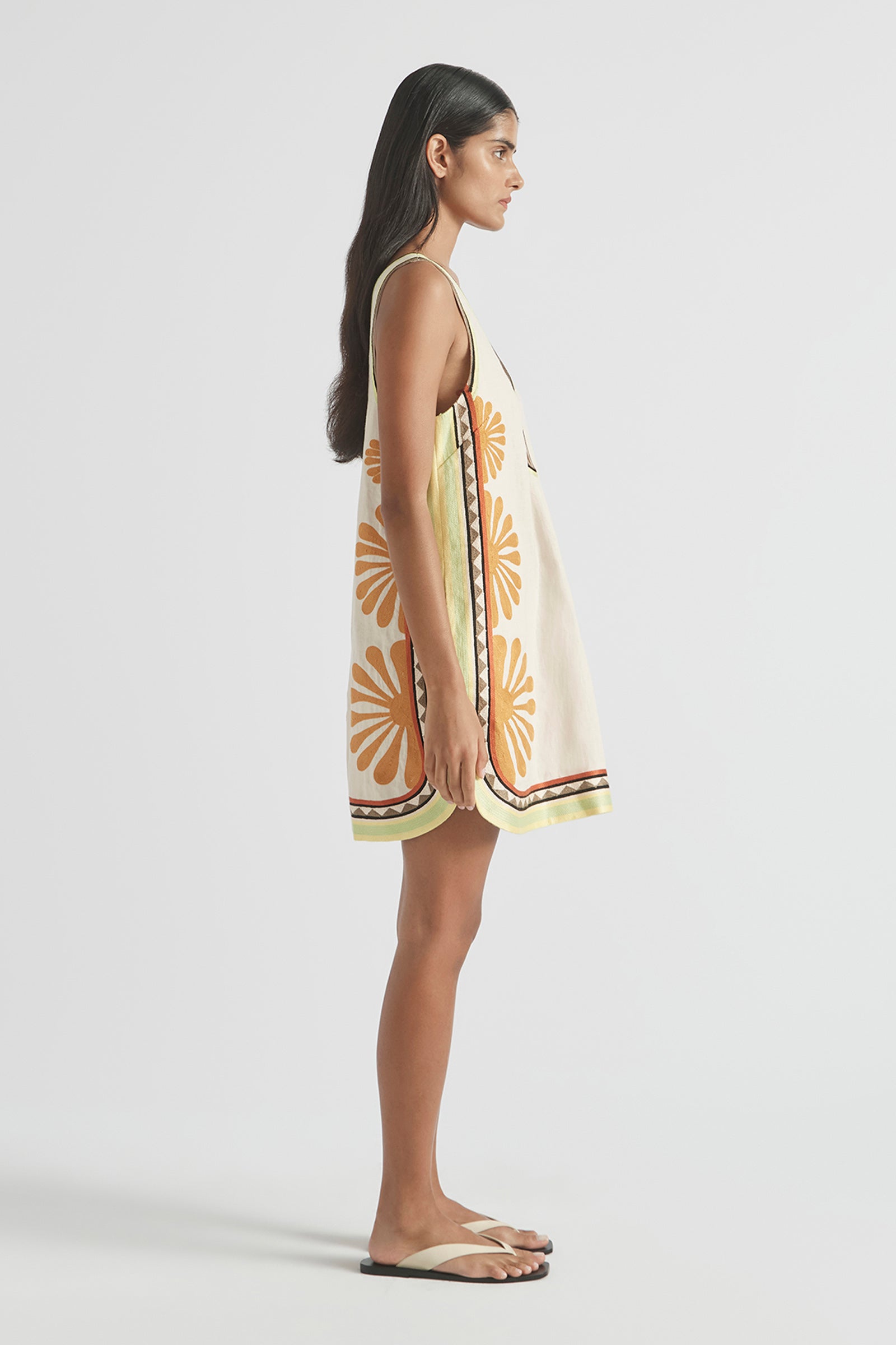 DÉJÀ VU V-NECK MINI DRESS