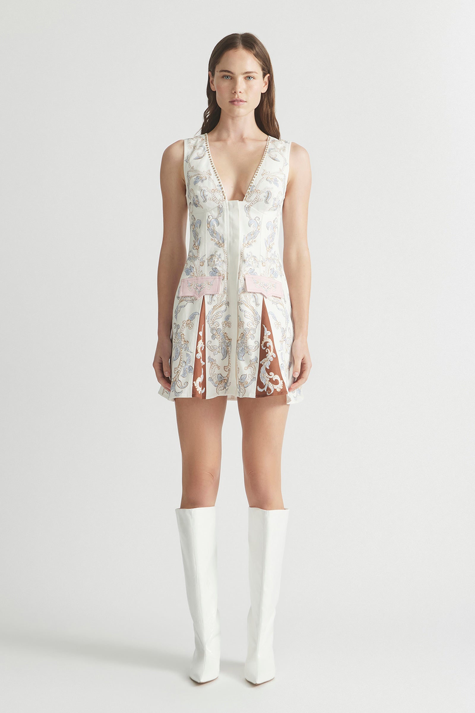 BITTER SWEET GODET MINI DRESS