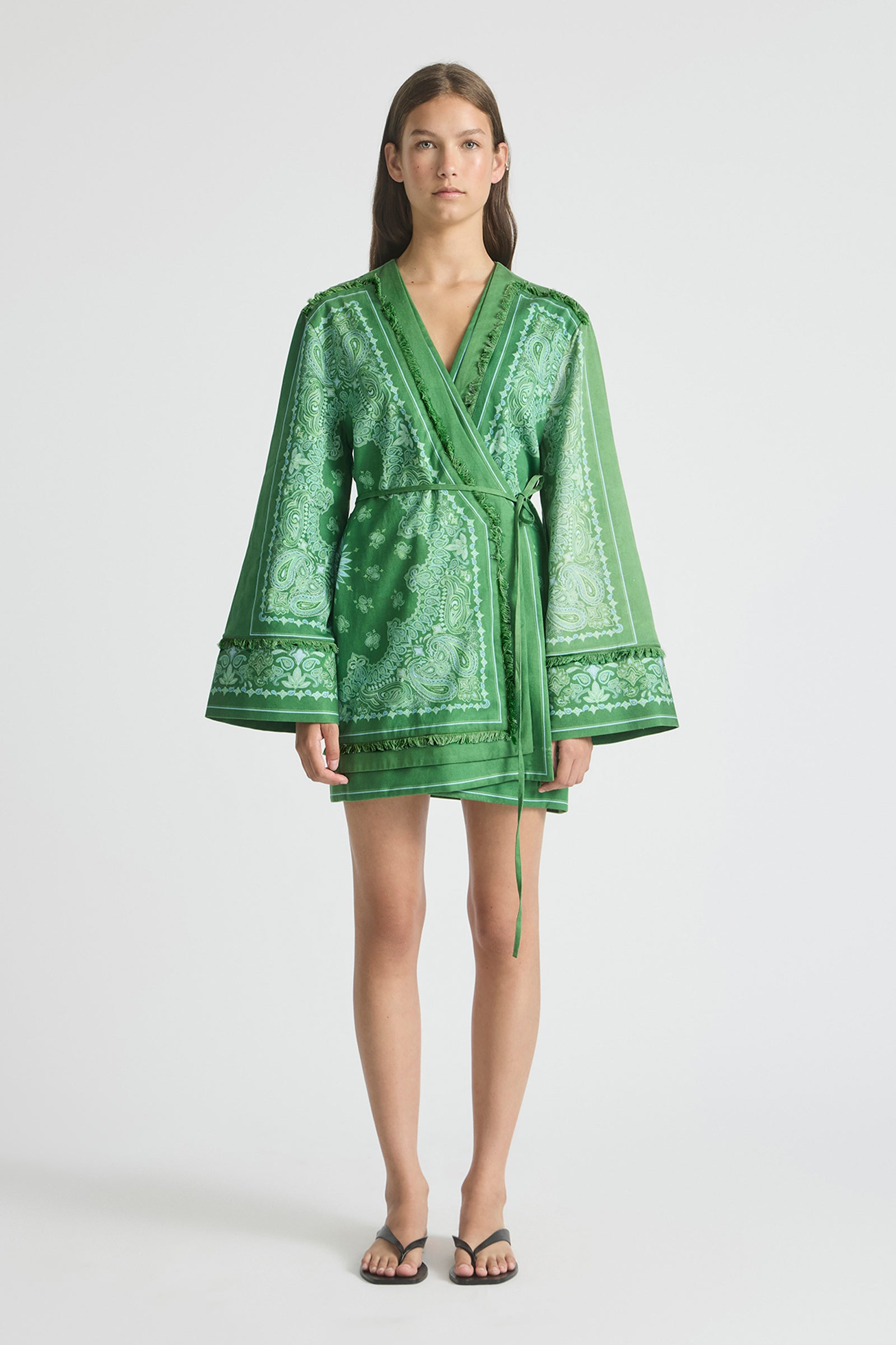 MIRAGE RELAXED MINI ROBE DRESS