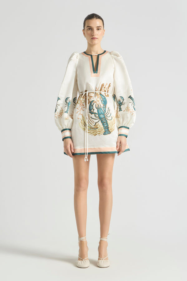 BEACH CLUB BILLOW SHIFT DRESS