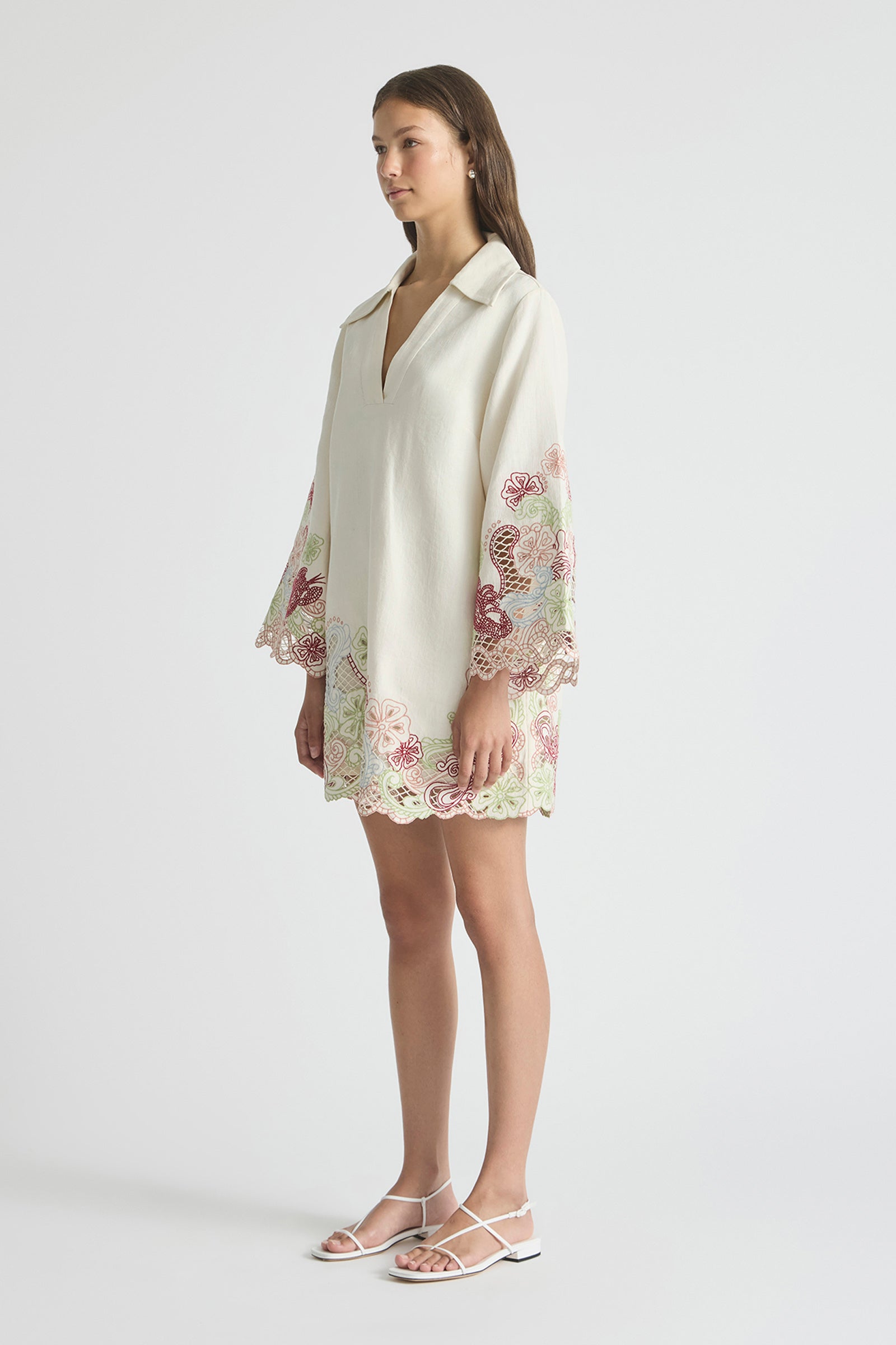 BAYSIDE COLLARED TUNIC DRESS