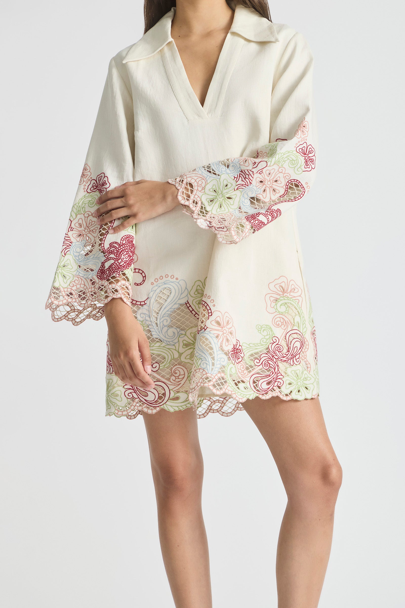 BAYSIDE COLLARED TUNIC DRESS
