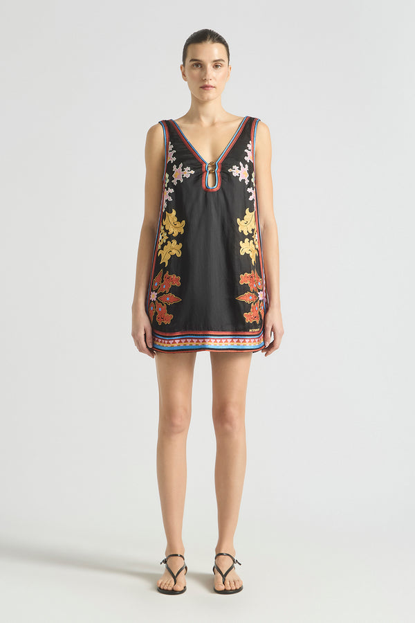 MOONLIT BEAD V NECK MINI