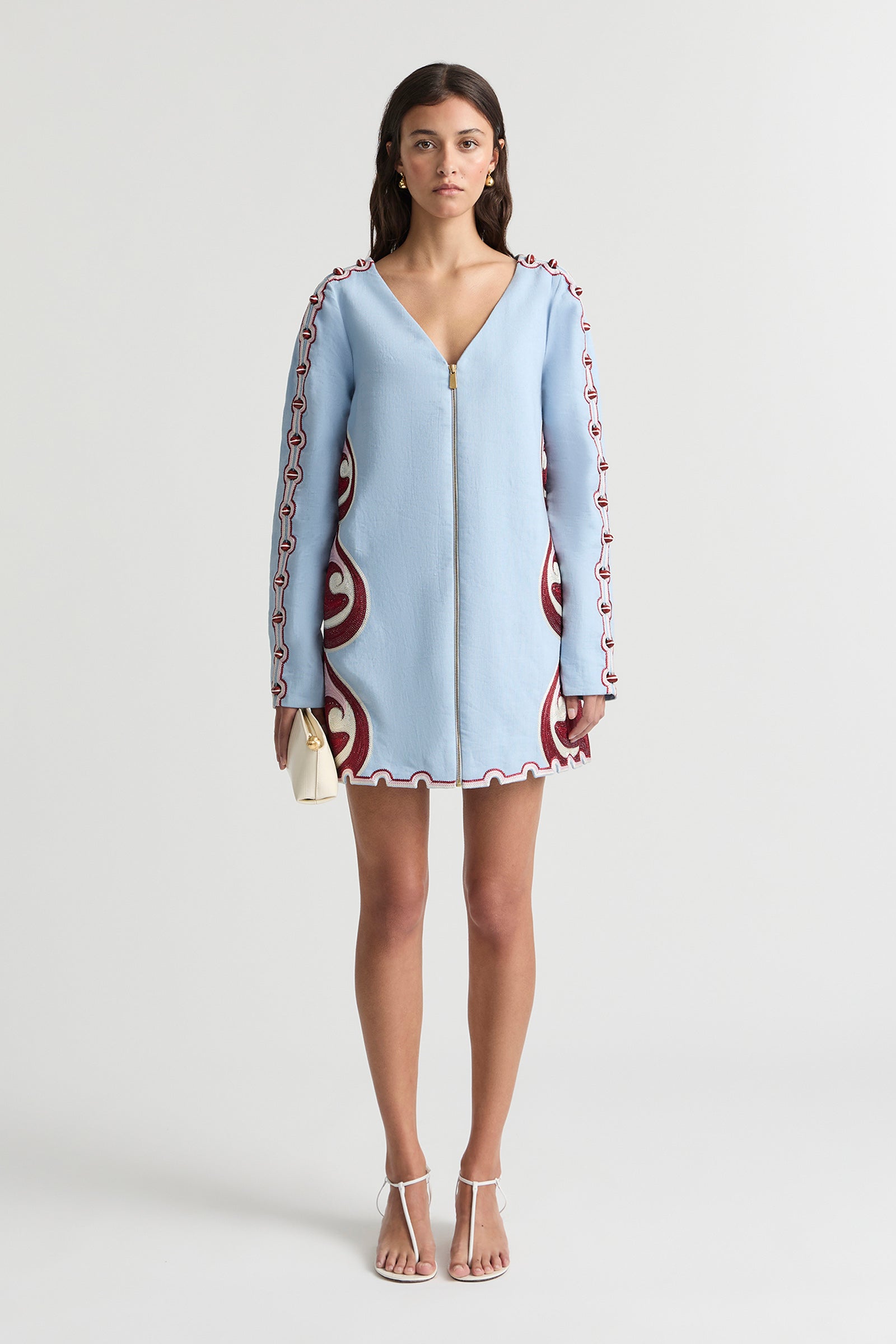 TWIN RIVERS SLIM SLEEVE MINI DRESS