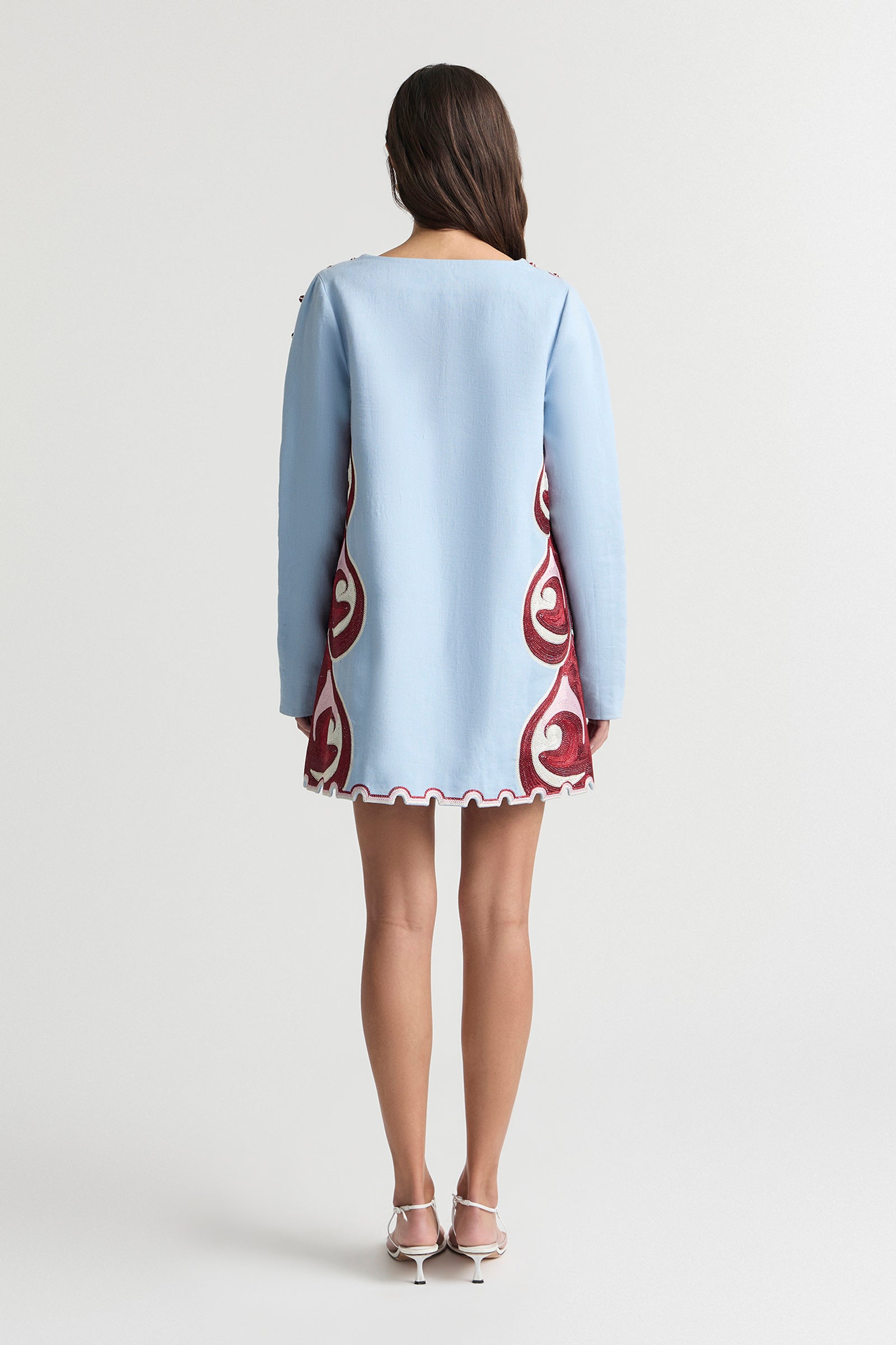 TWIN RIVERS SLIM SLEEVE MINI DRESS